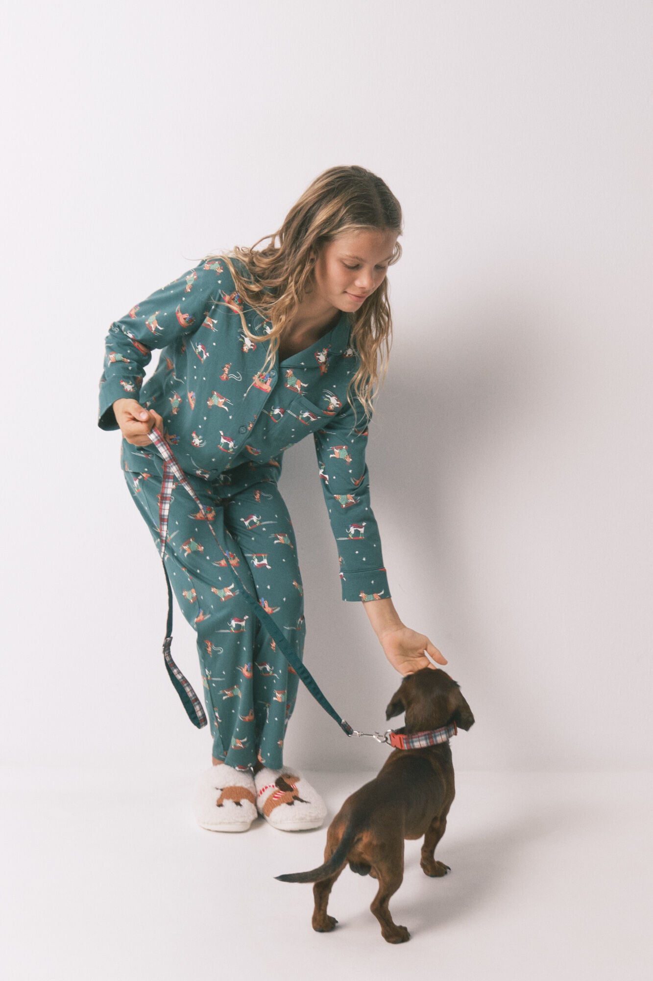 Children's pyjamas with 100% cotton puppies