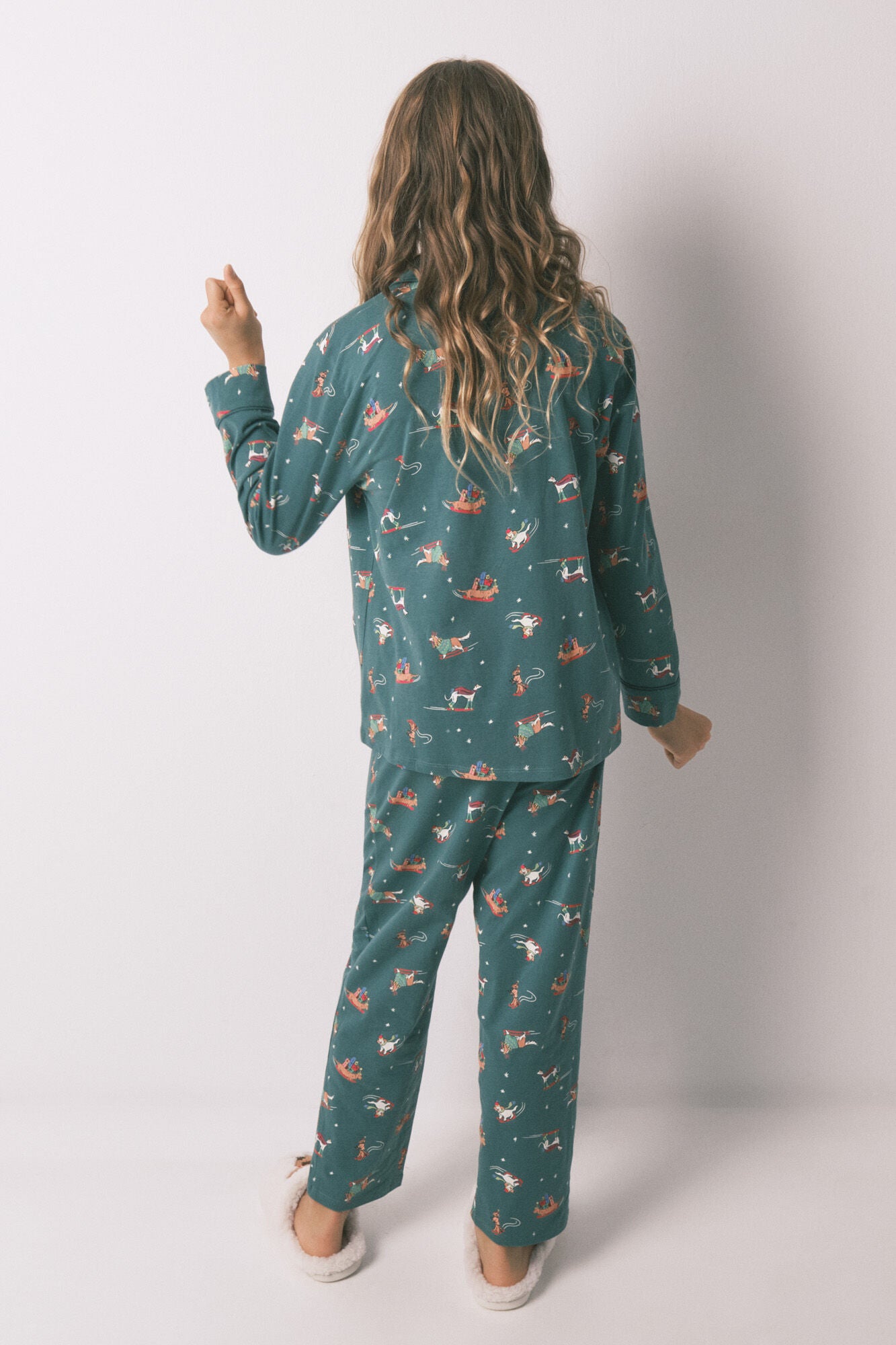 Children's pyjamas with 100% cotton puppies