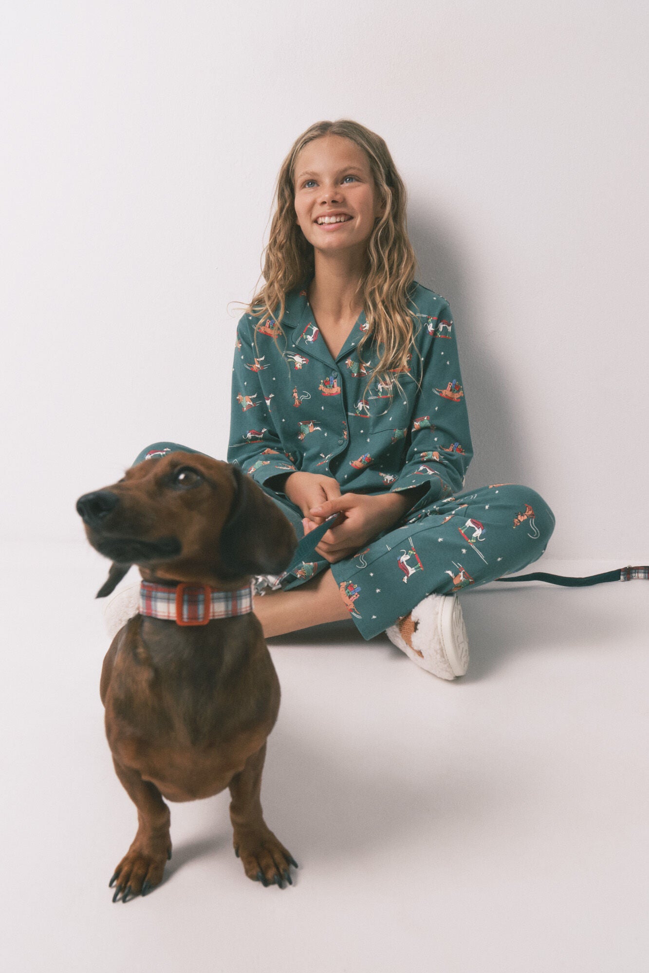 Children's pyjamas with 100% cotton puppies