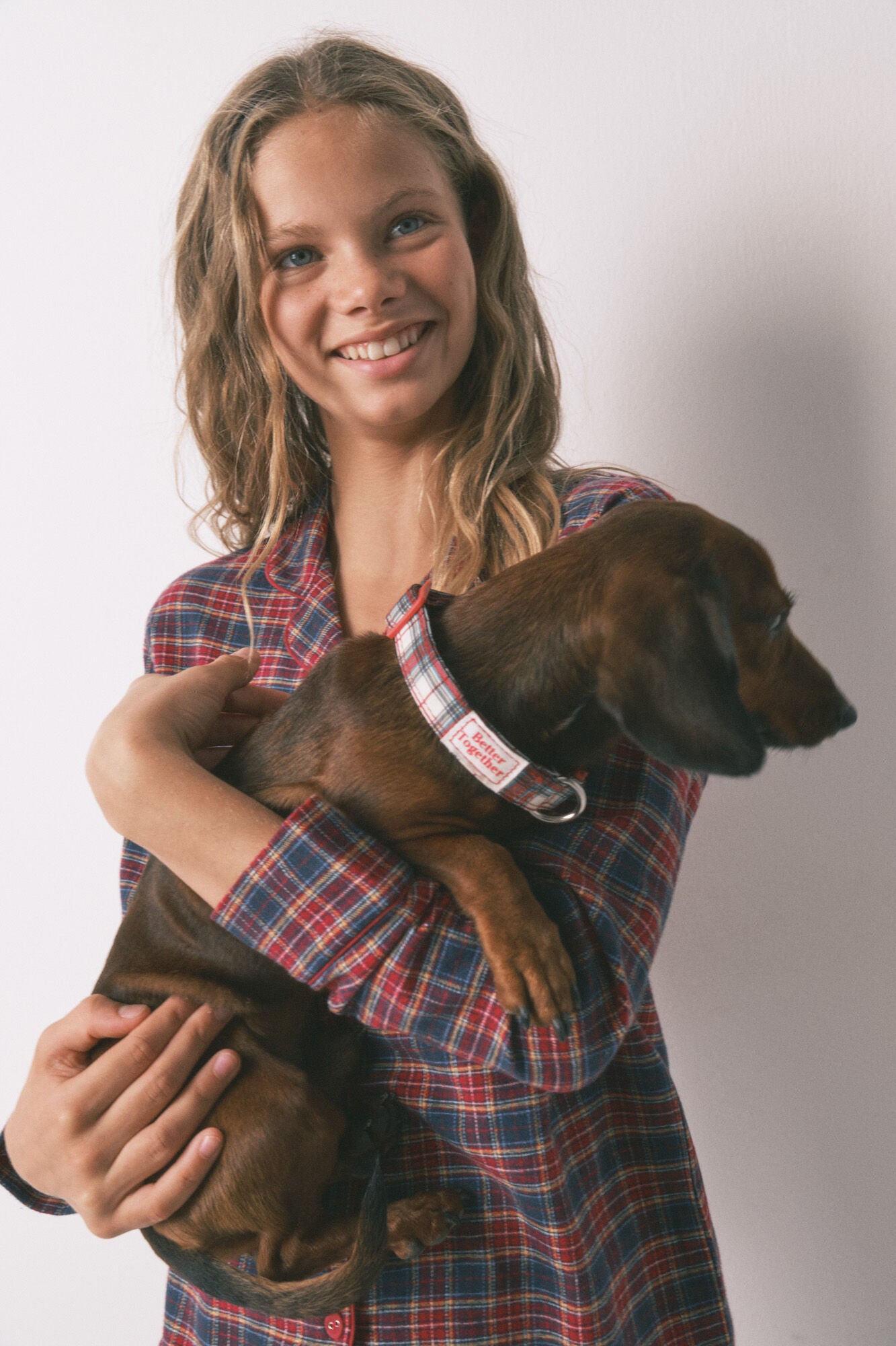 Children's checkered shirt pyjamas , 100% cotton