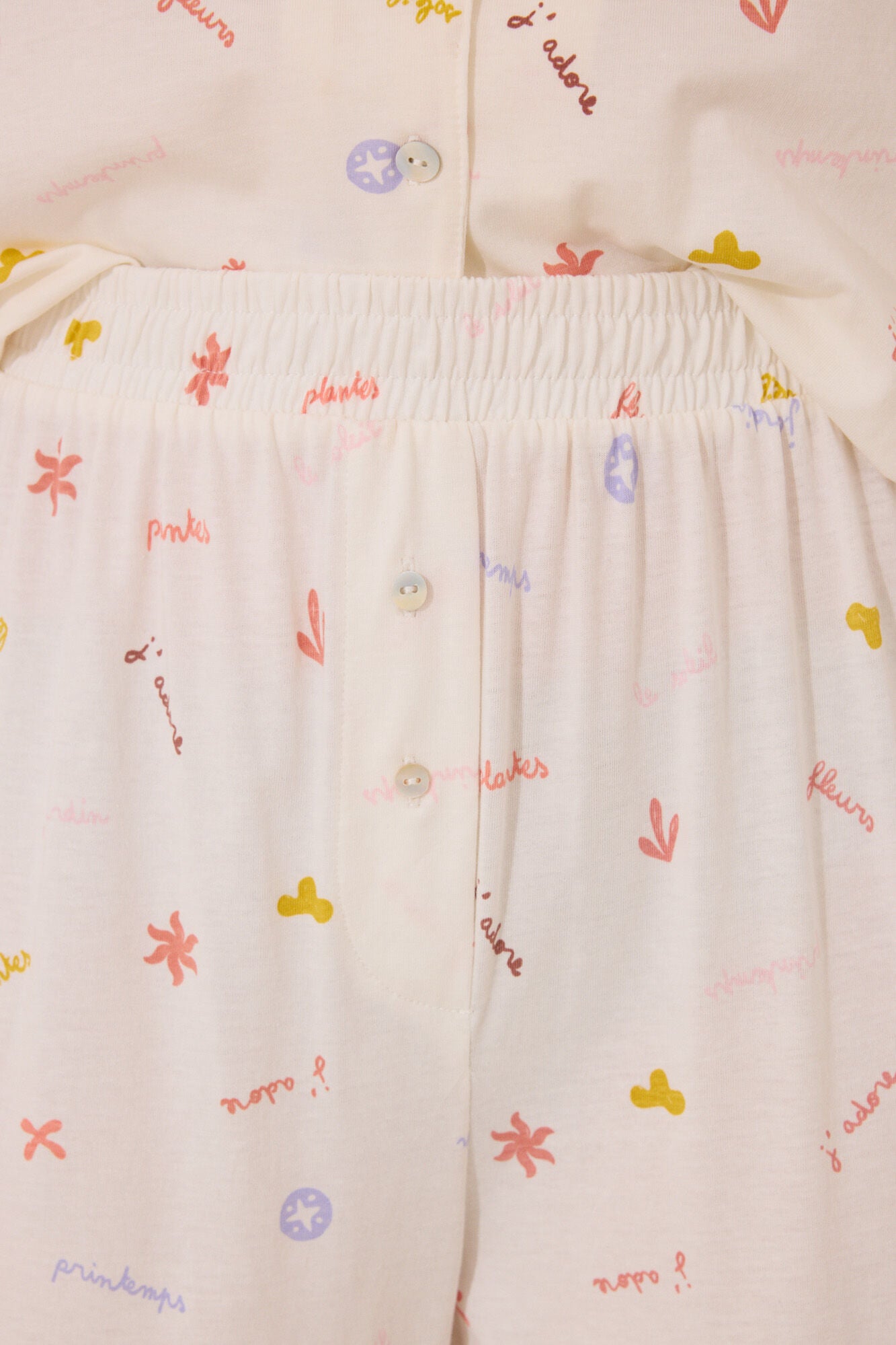 100% cotton classic pyjamas with ÒJ«ADOREÓ print