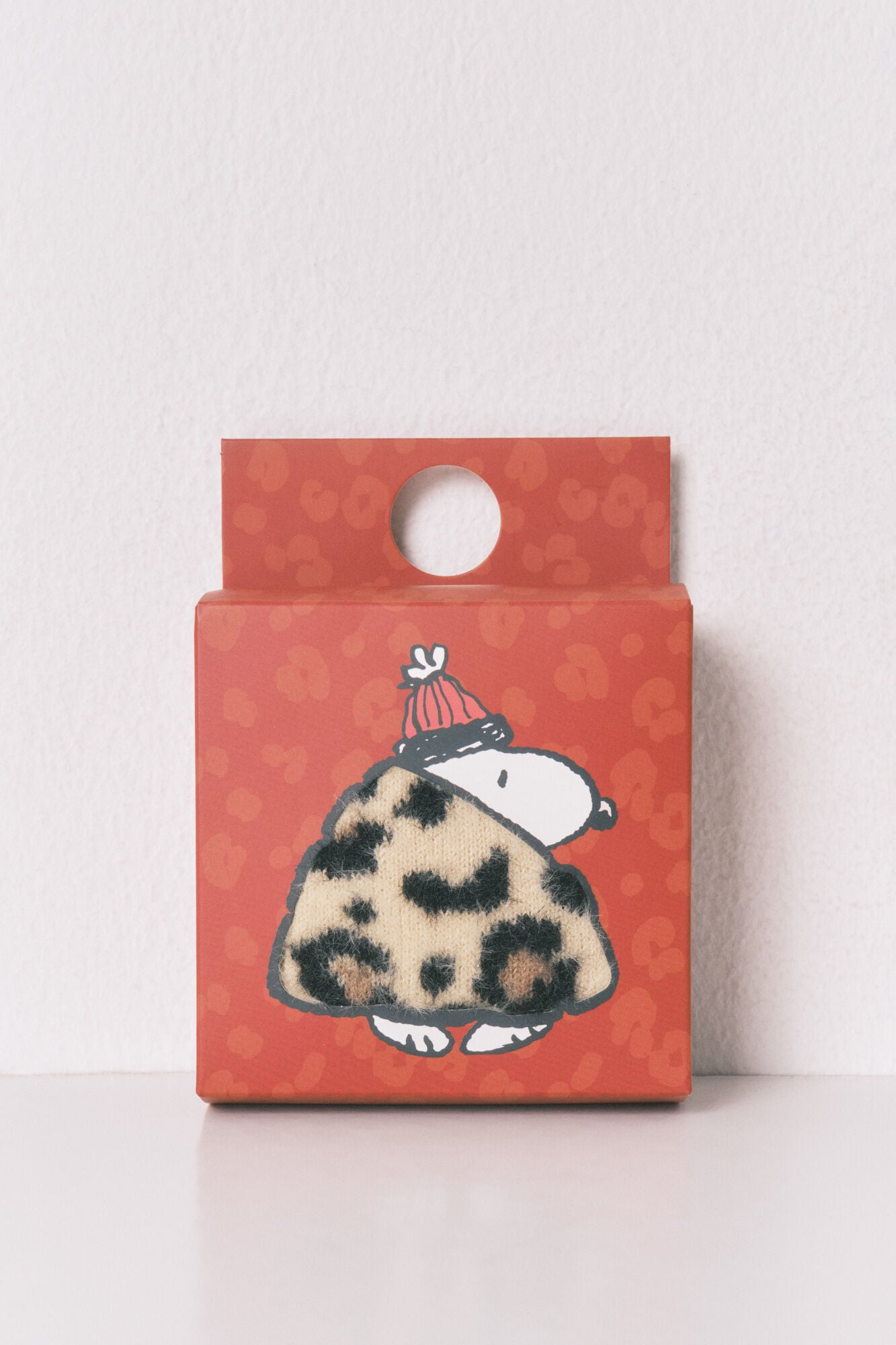 Long Snoopy leopard print fur socks