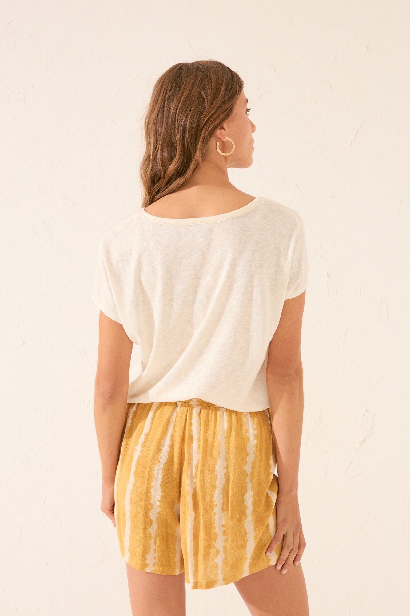 Tie-dye print trouser