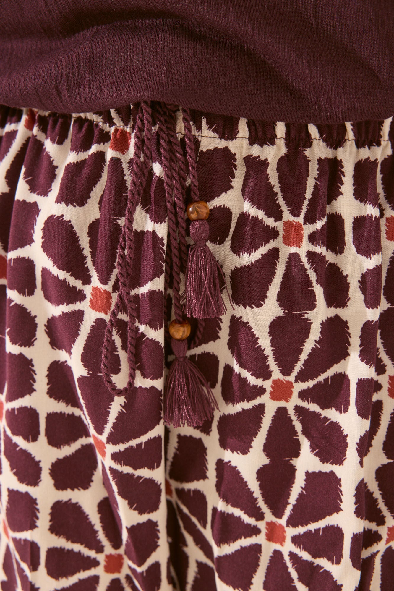 Viscose trouser with floral print