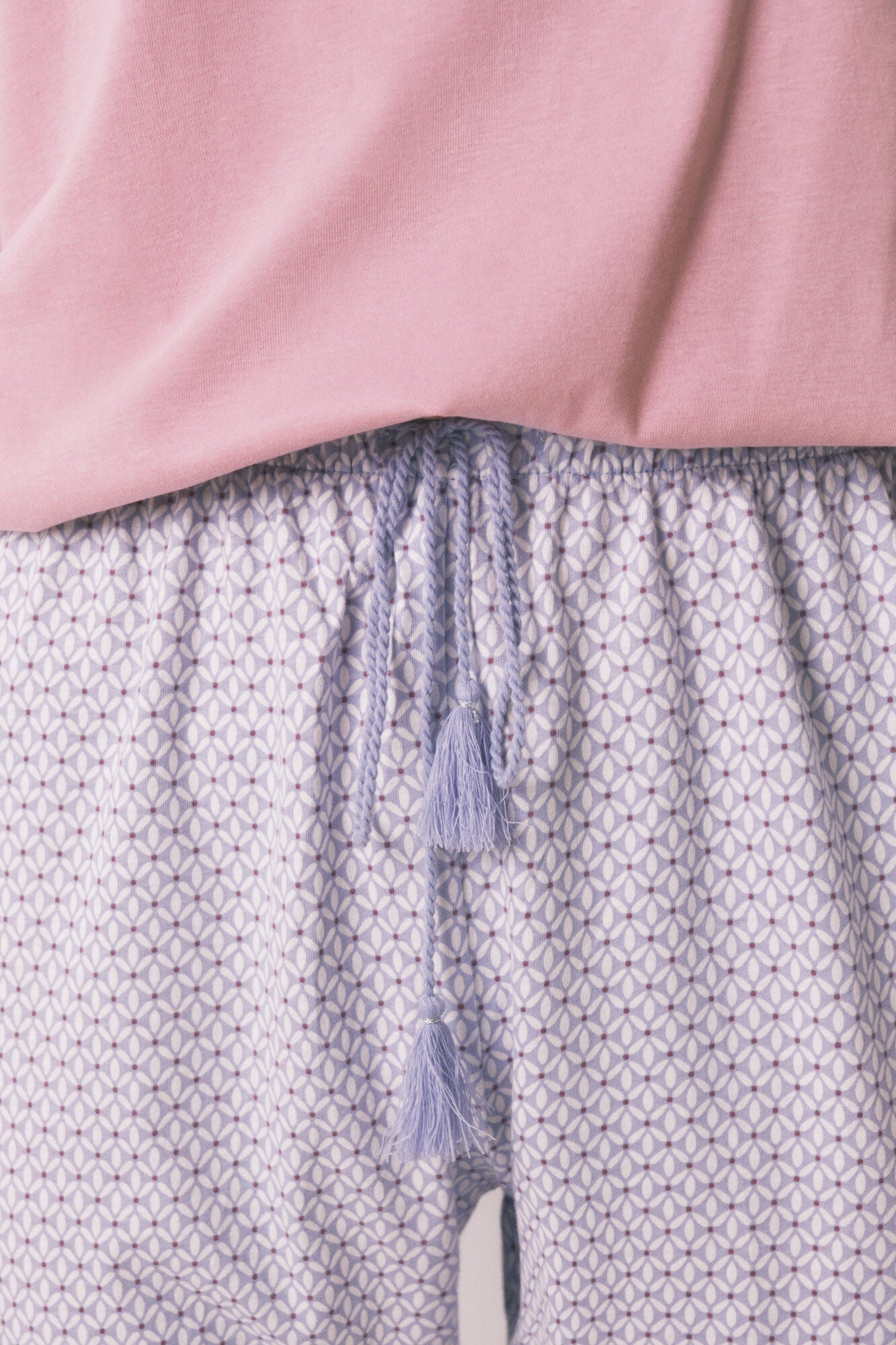 Skinny pants 100% cotton geometric print