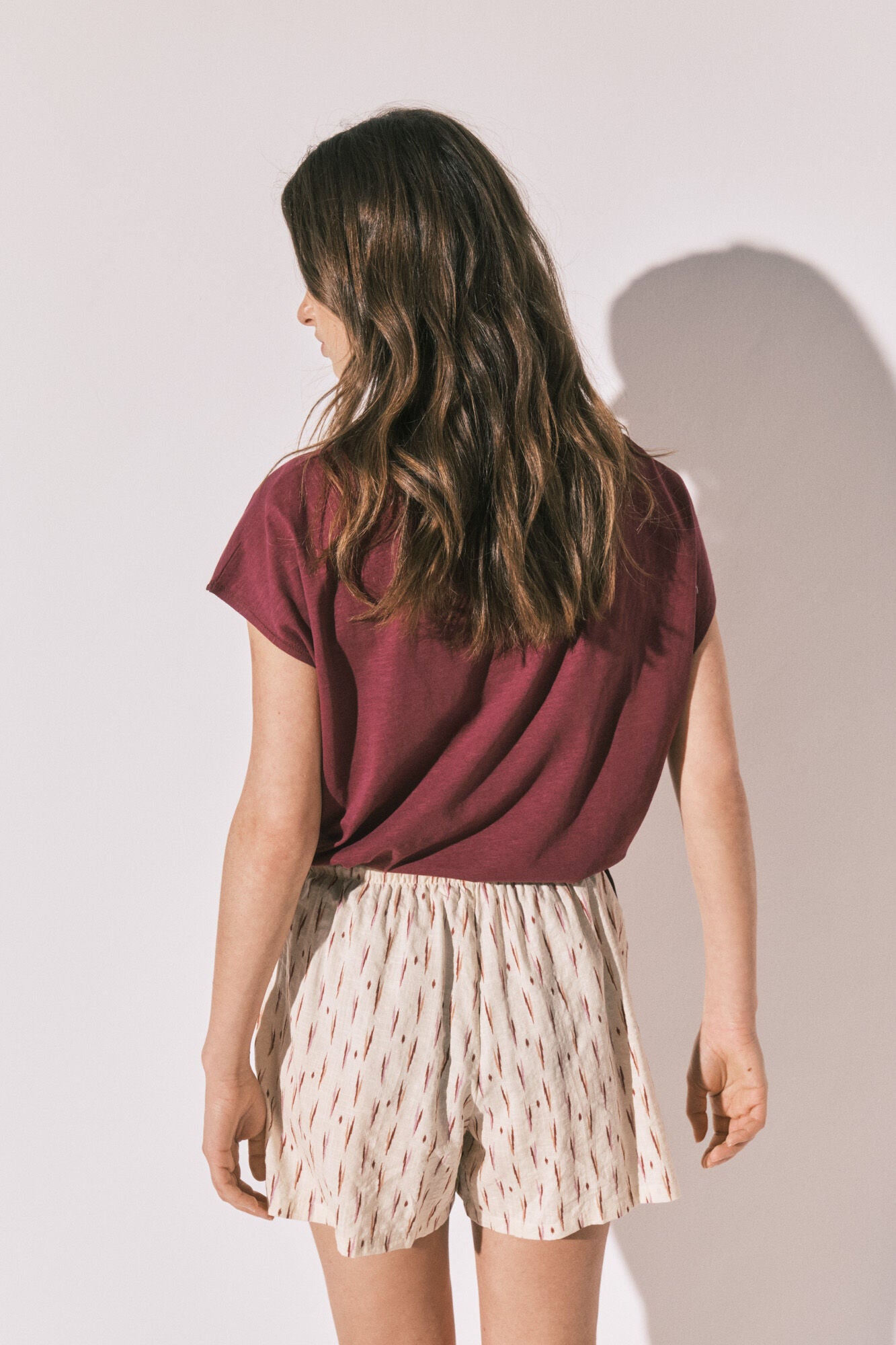 Printed short trousers