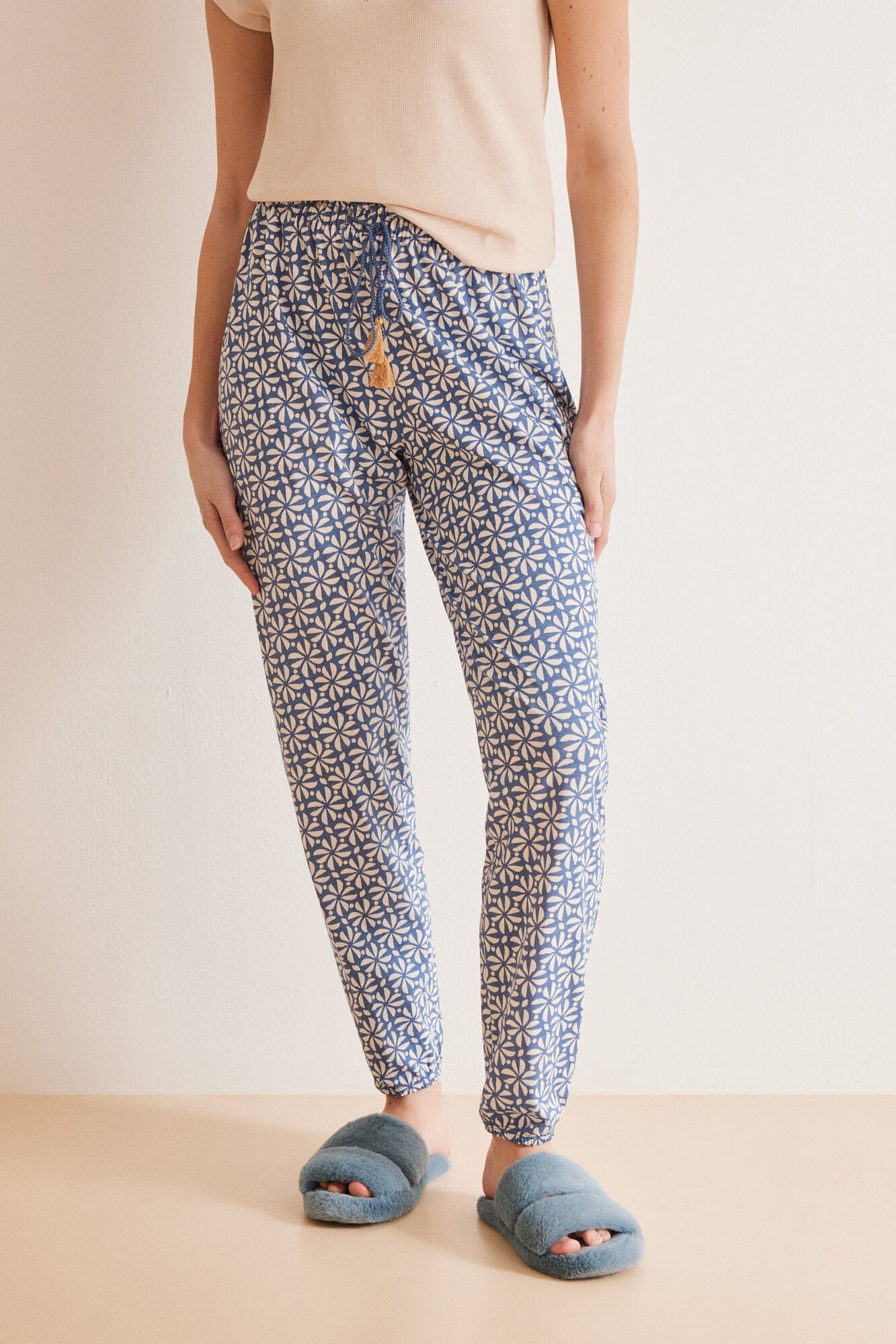 Long trousers 100% printed cotton