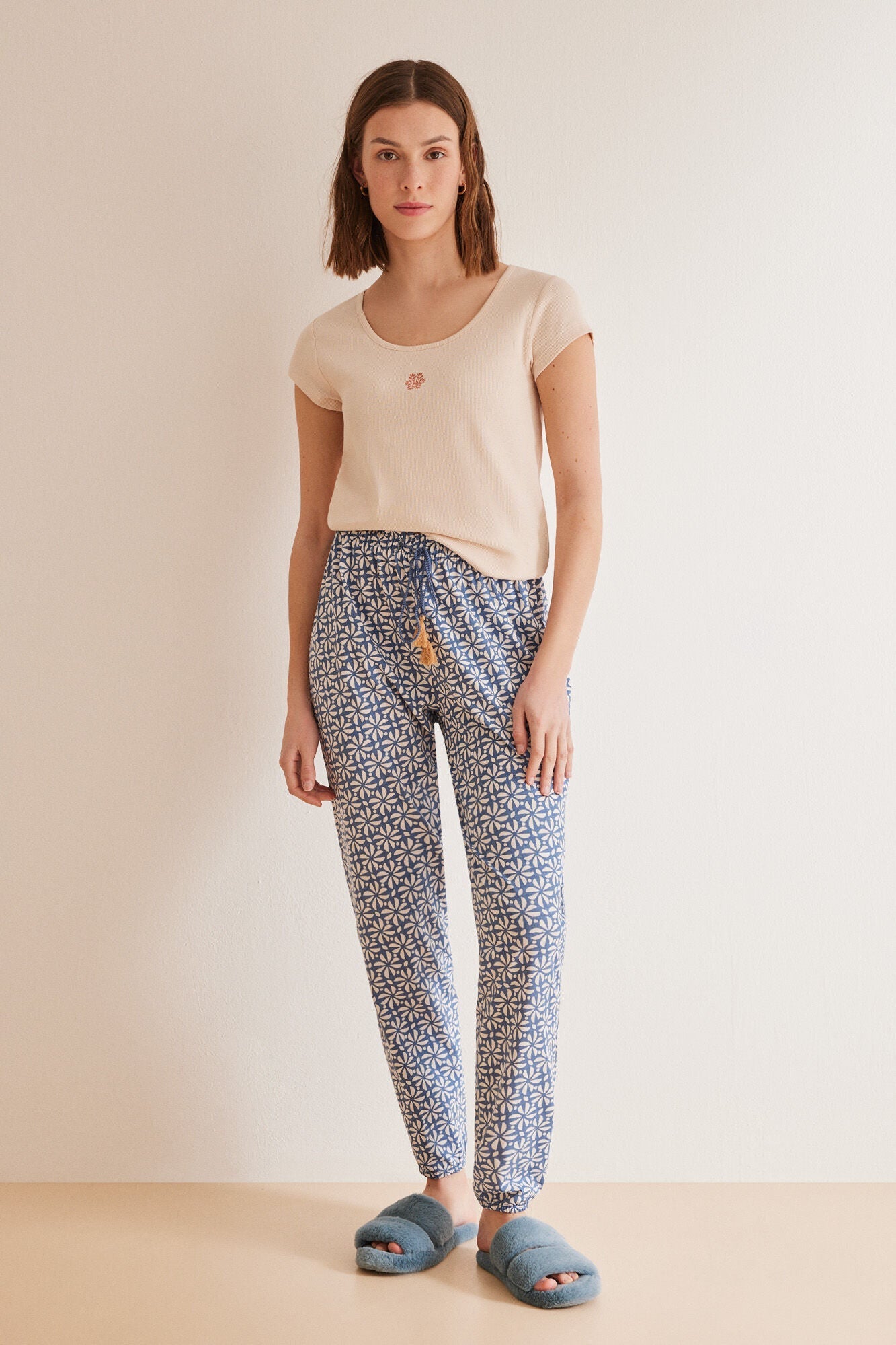 Long trousers 100% printed cotton