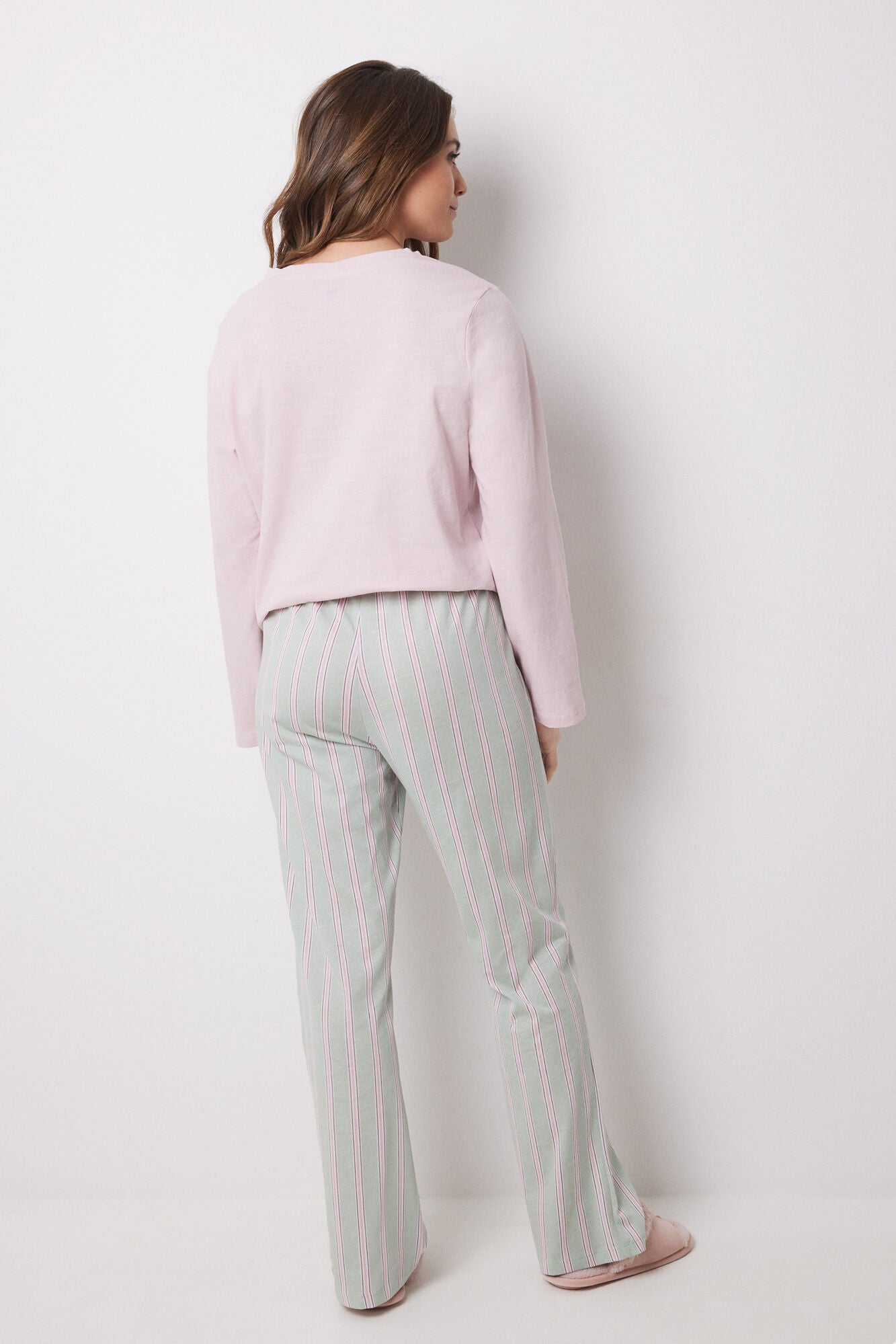 Long pants 100% cotton striped