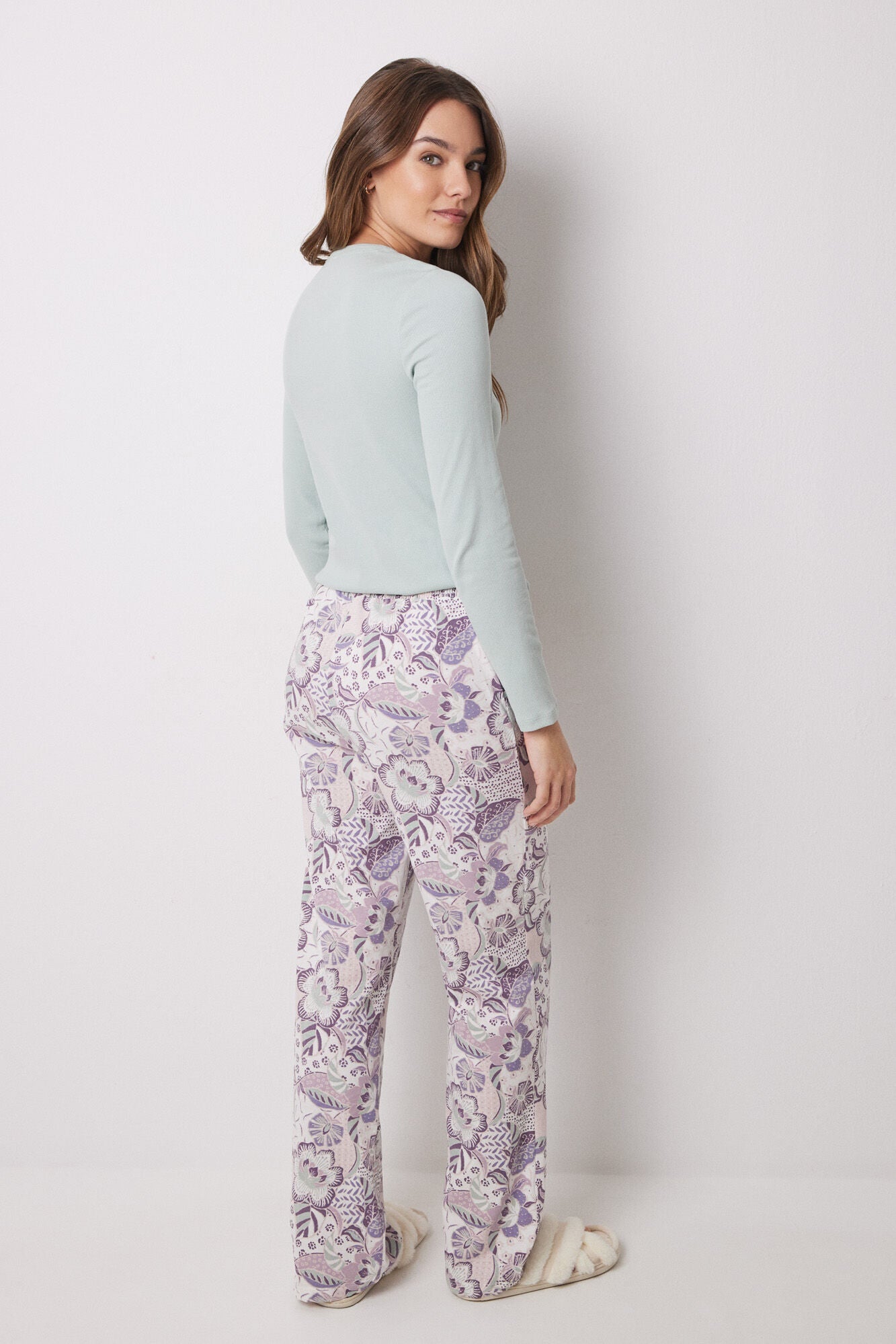 Floral 100% cotton long bottoms