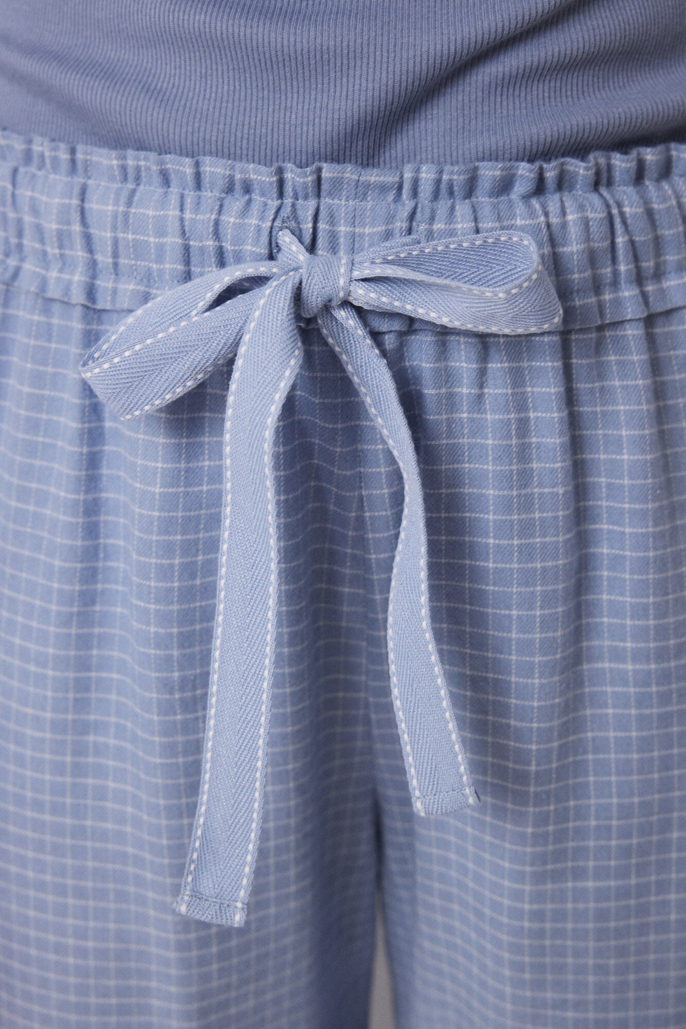 Long cargo trouser with checkered print