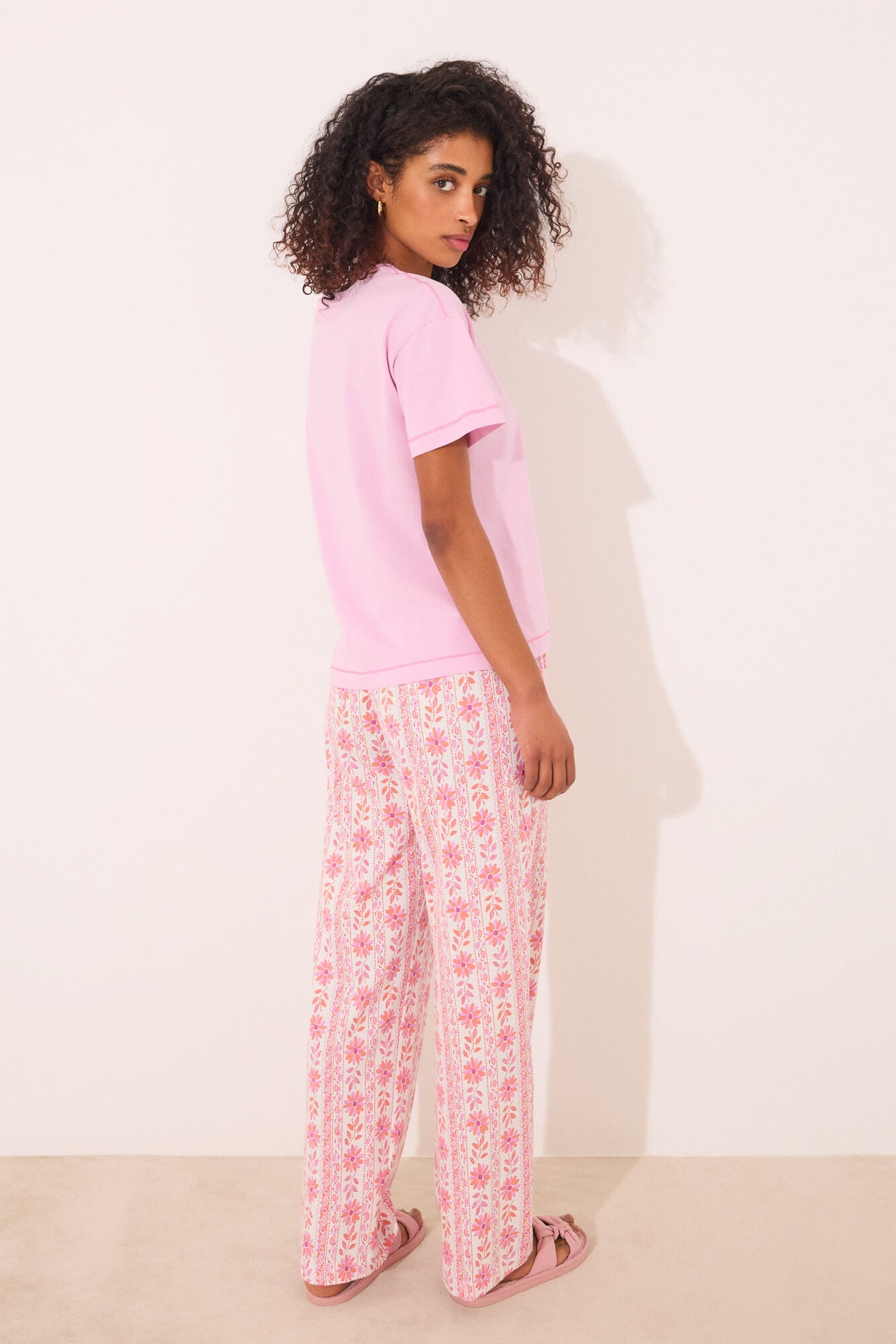 Trouser 100% cotton flowers