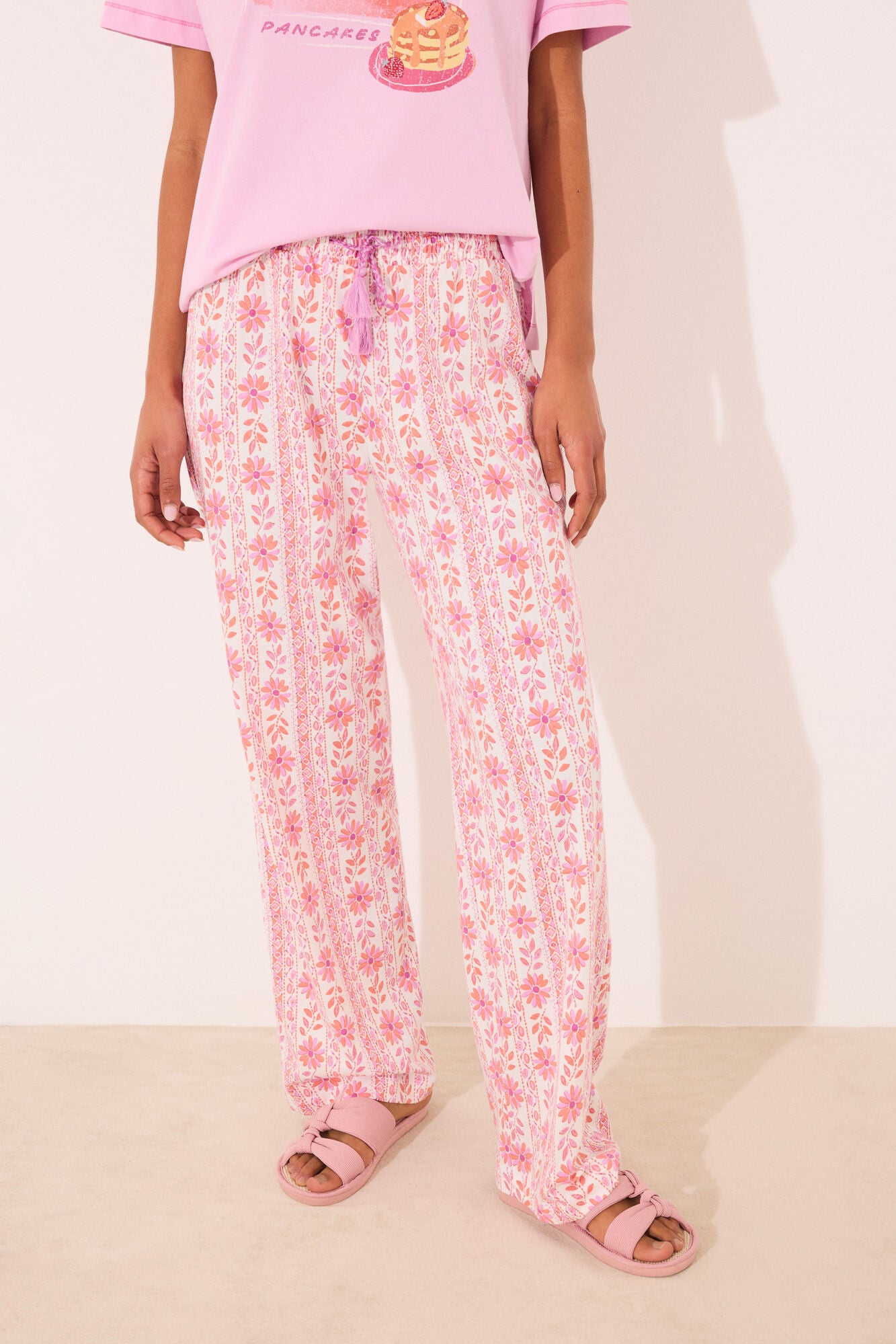 Trouser 100% cotton flowers