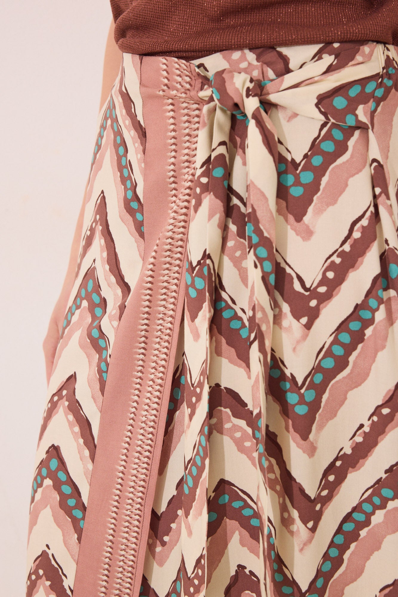 Tribal print sarong midi