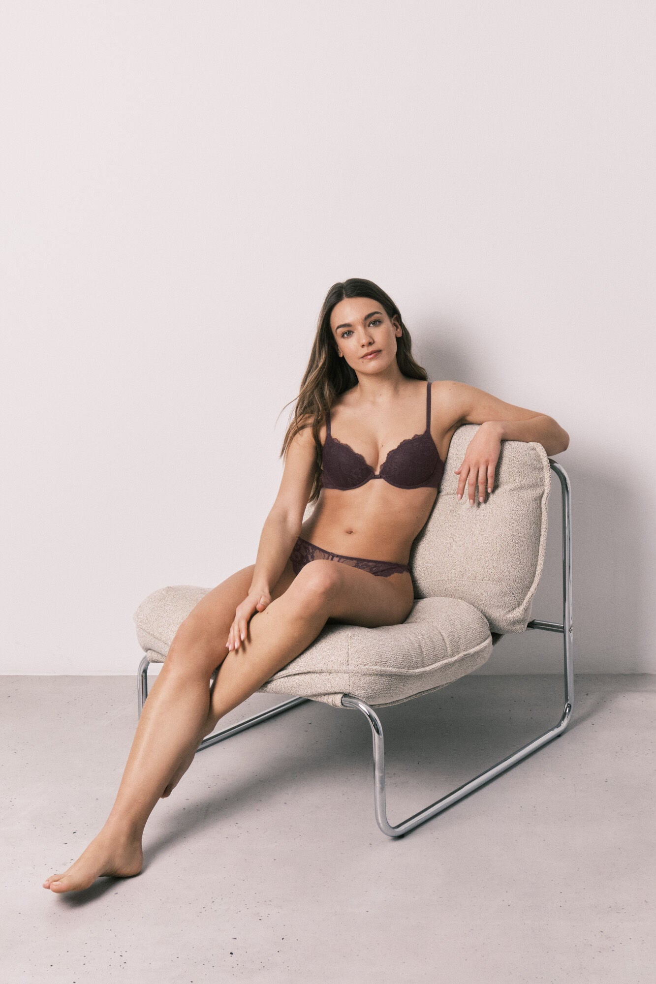 Lace padded bra Cup C