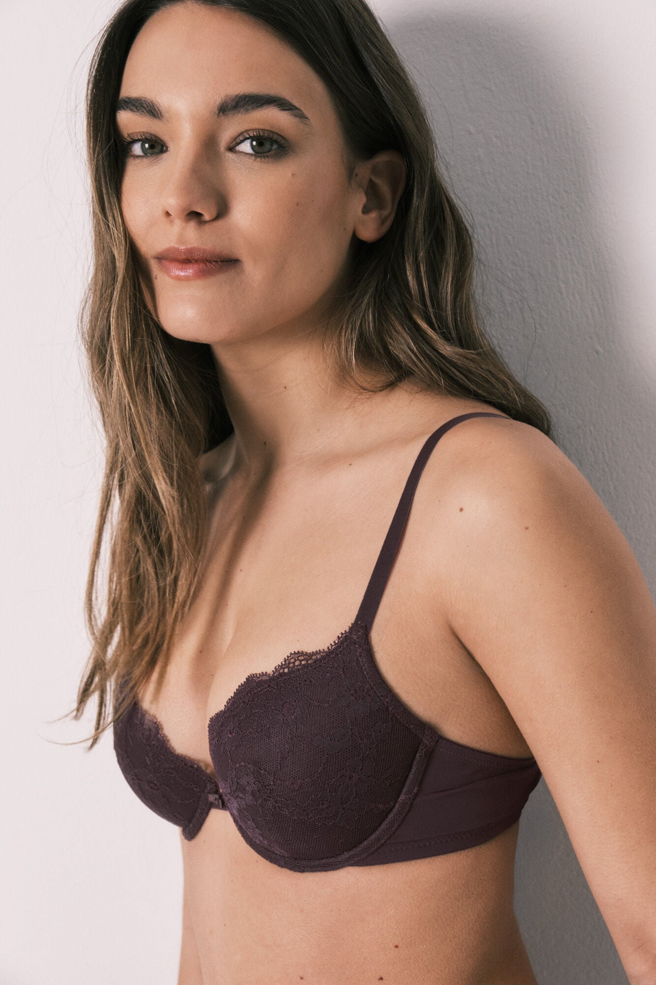 Lace padded bra Cup C