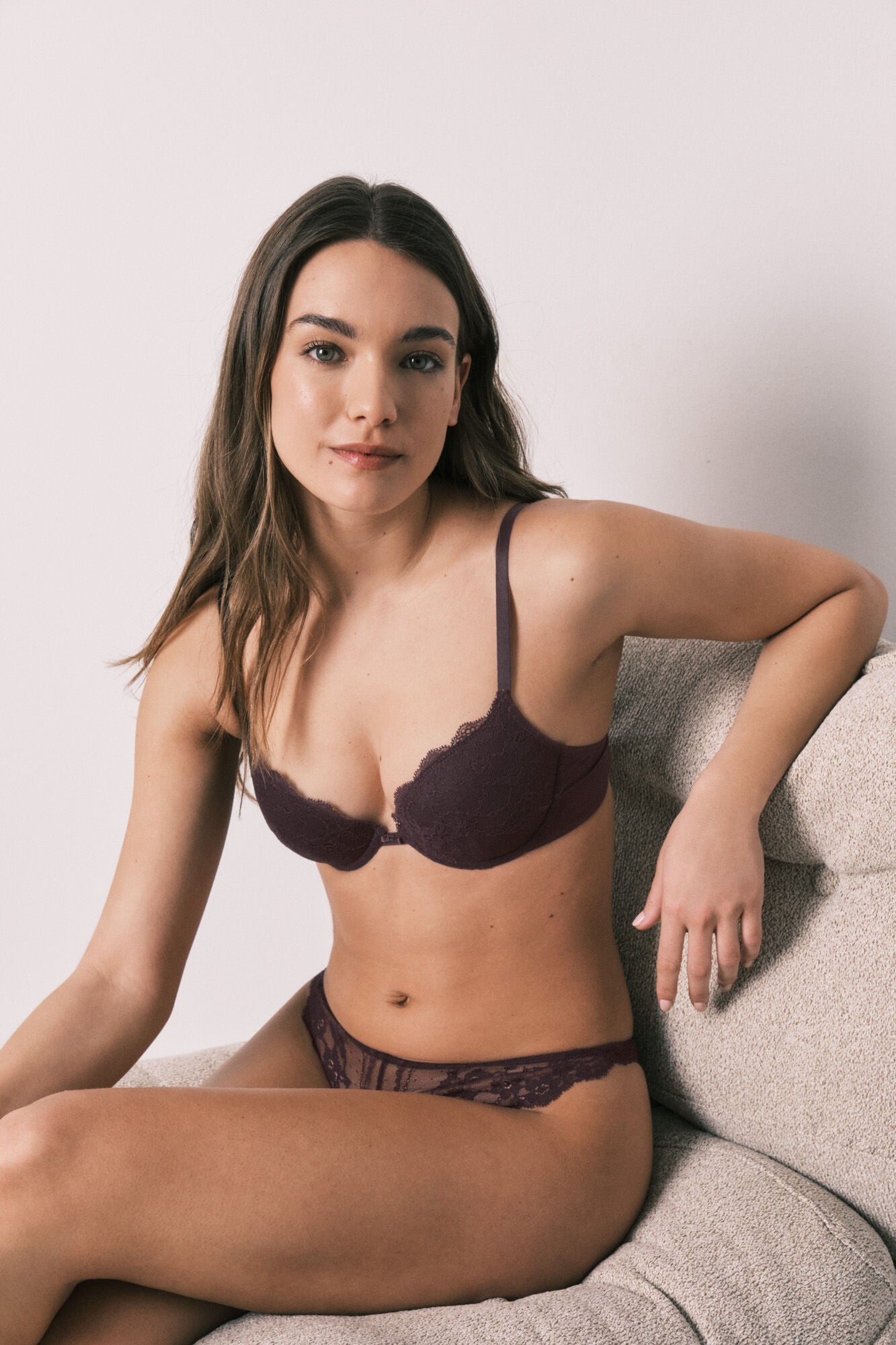 Lace padded bra Cup C