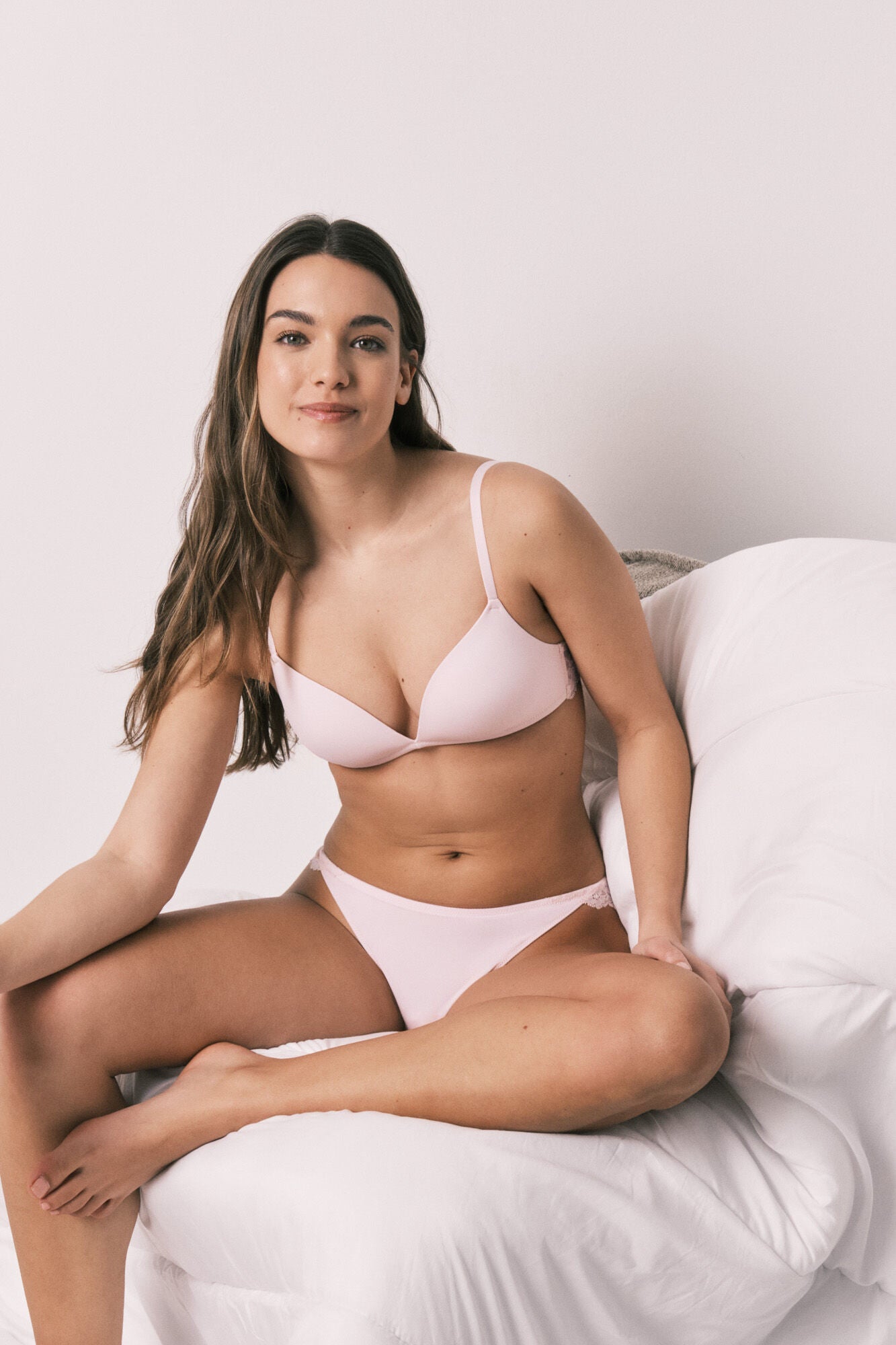 Lace padded triangle bra Cup B