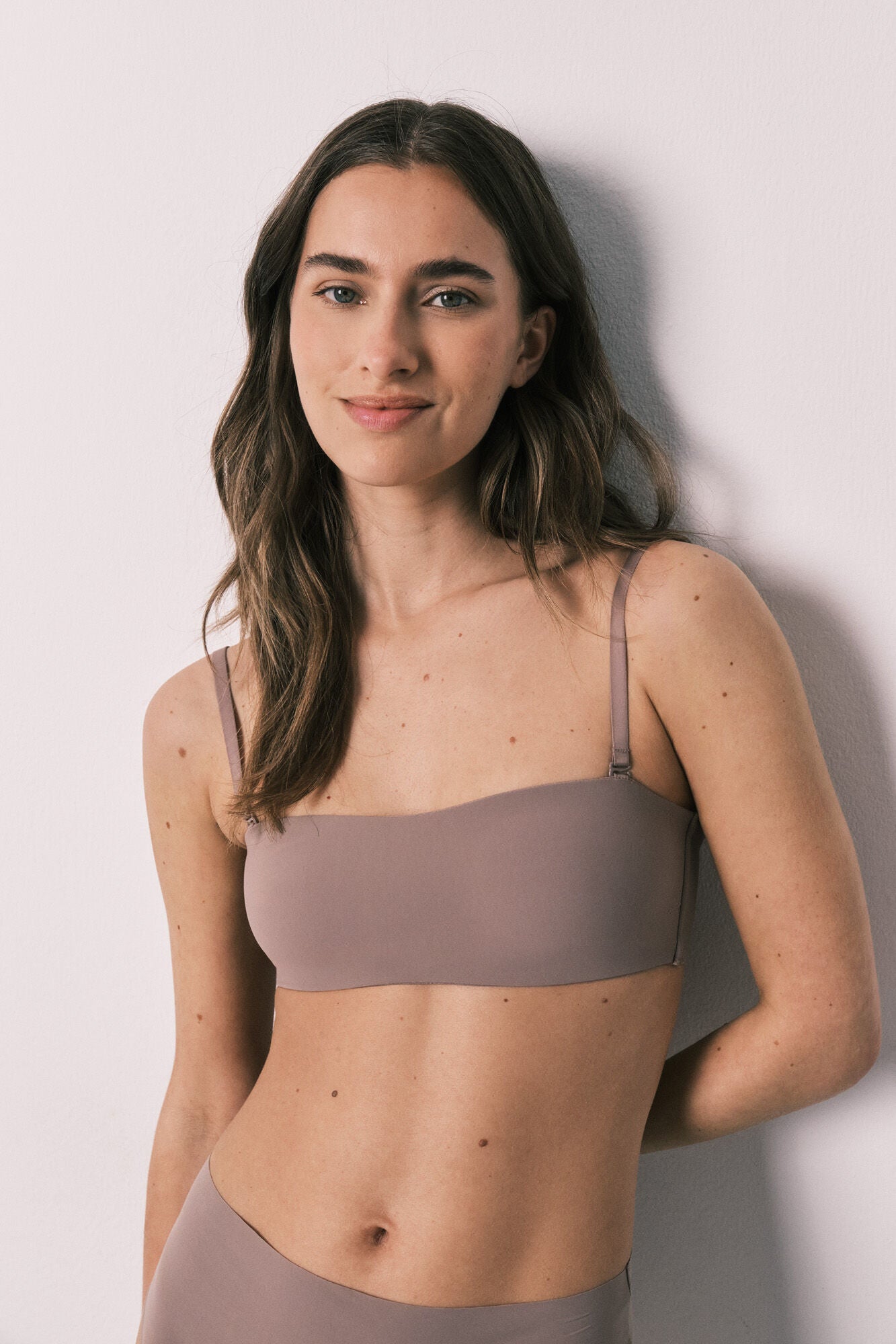 Seamless bandeau bra Cup B