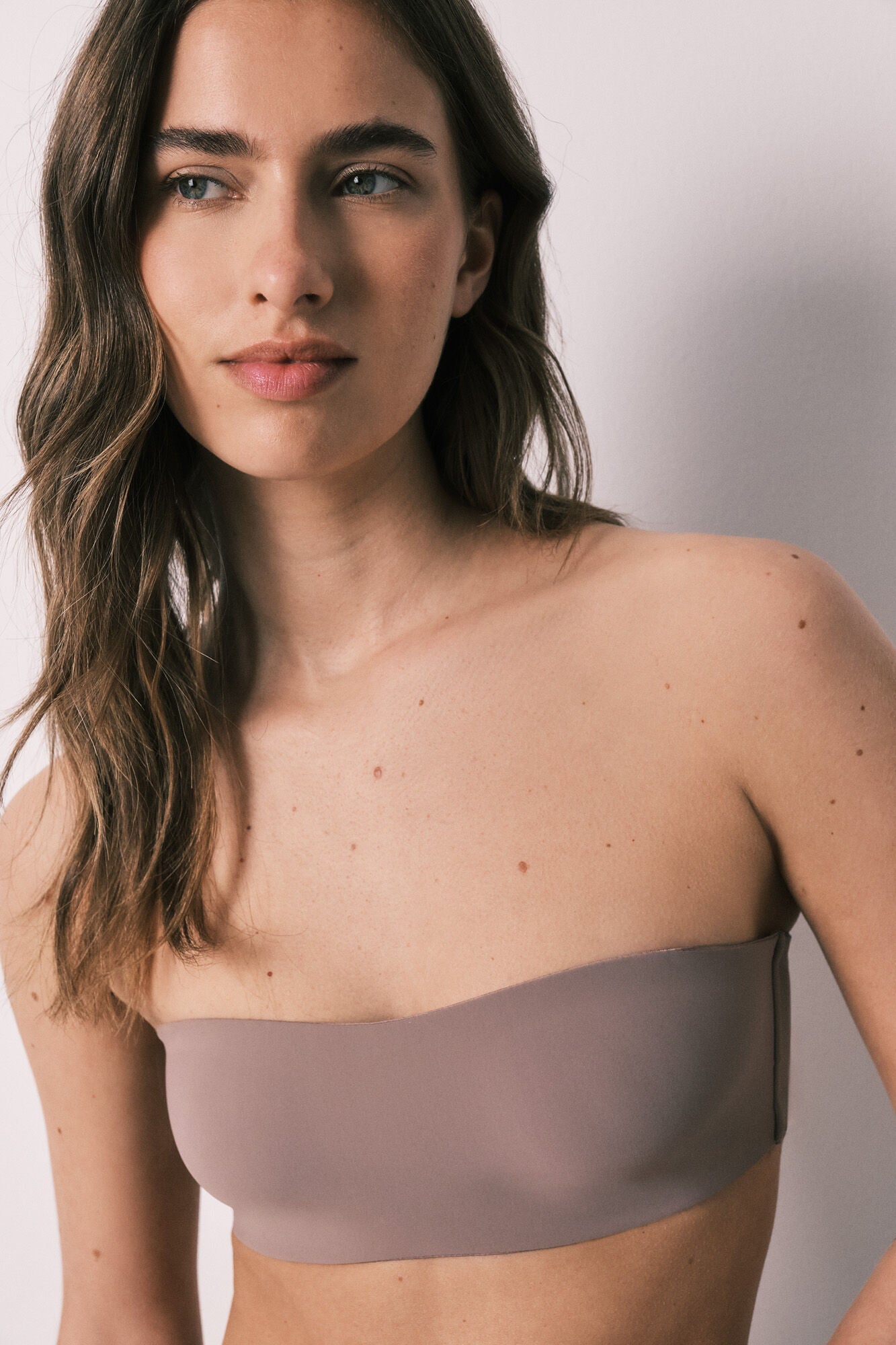 Seamless bandeau bra Cup B