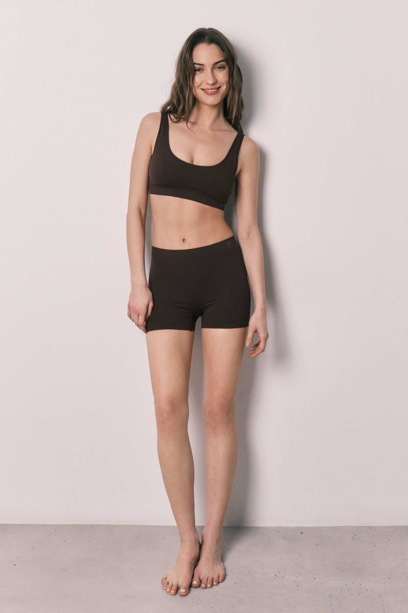 Seamless Brown Boxer Briefs