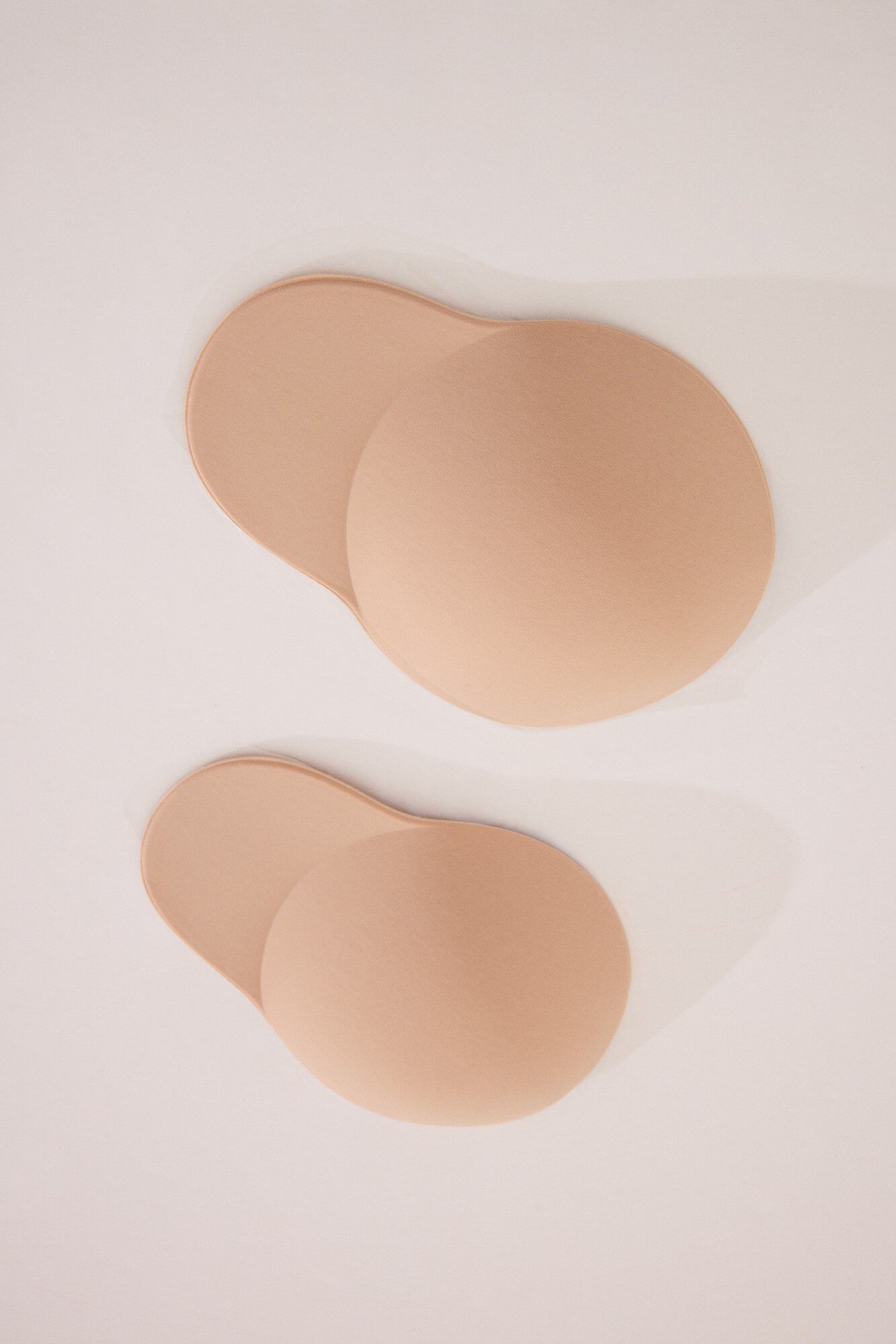 Nude-colored foam adhesive cups