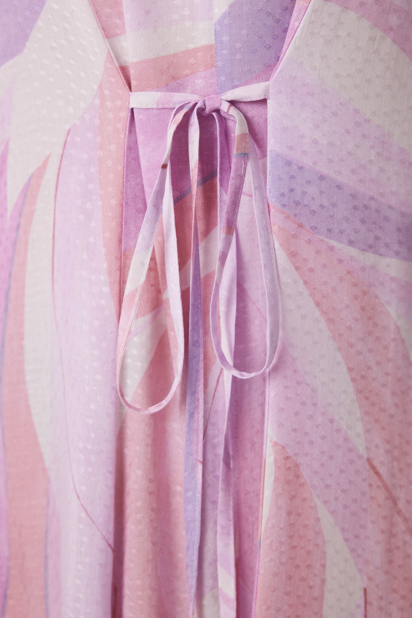 Geometric allover viscose midi dress