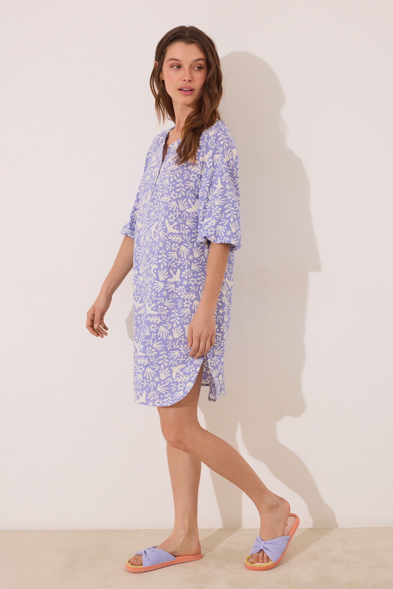 Lilac print viscose camisole