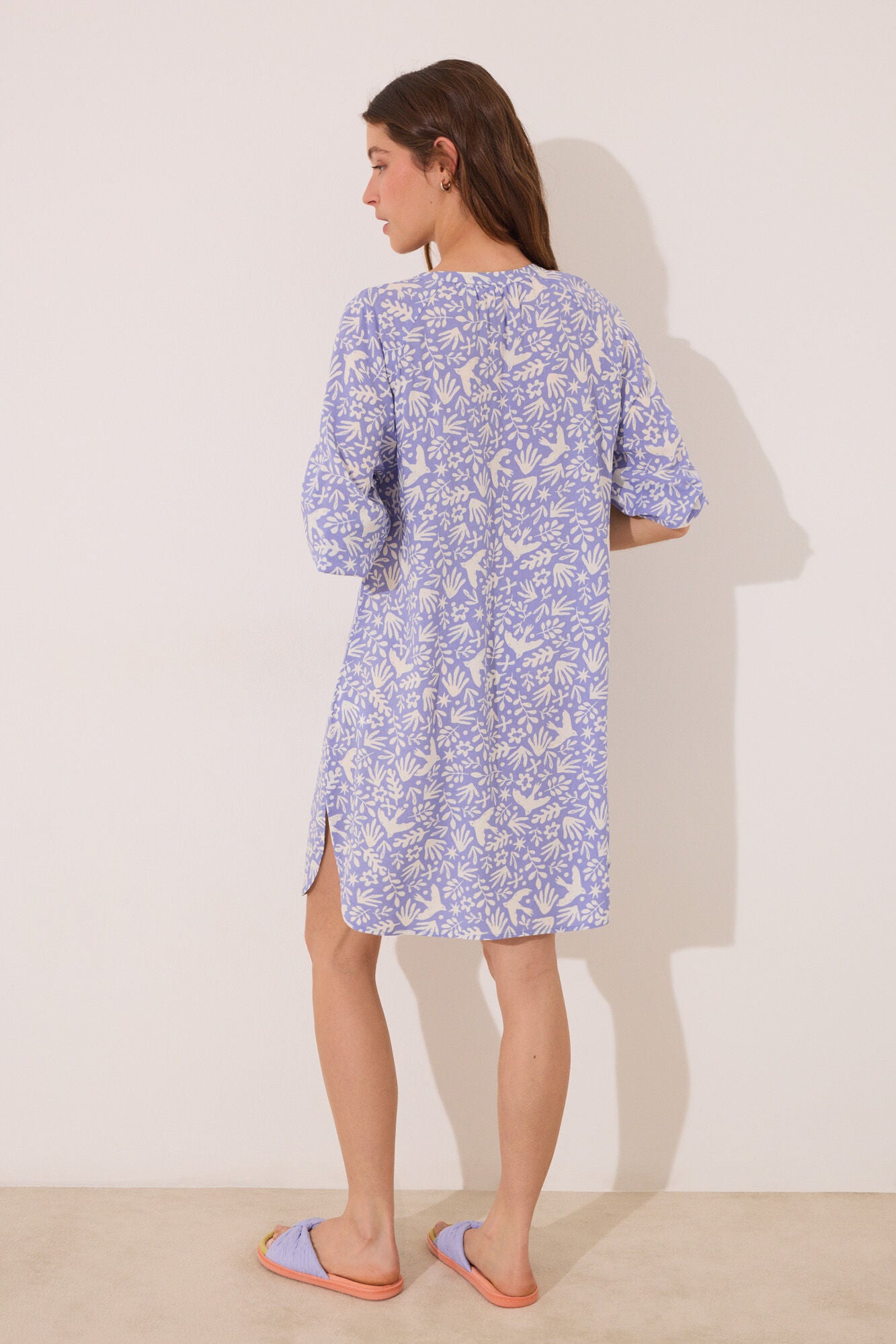 Lilac print viscose camisole