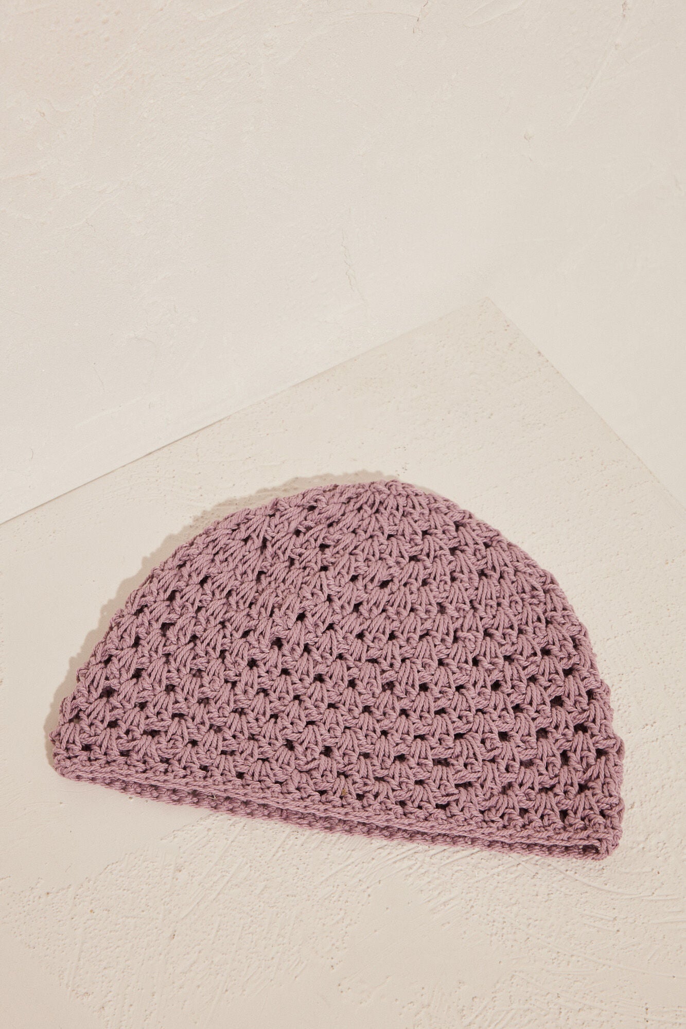 Pink glitter mesh hat