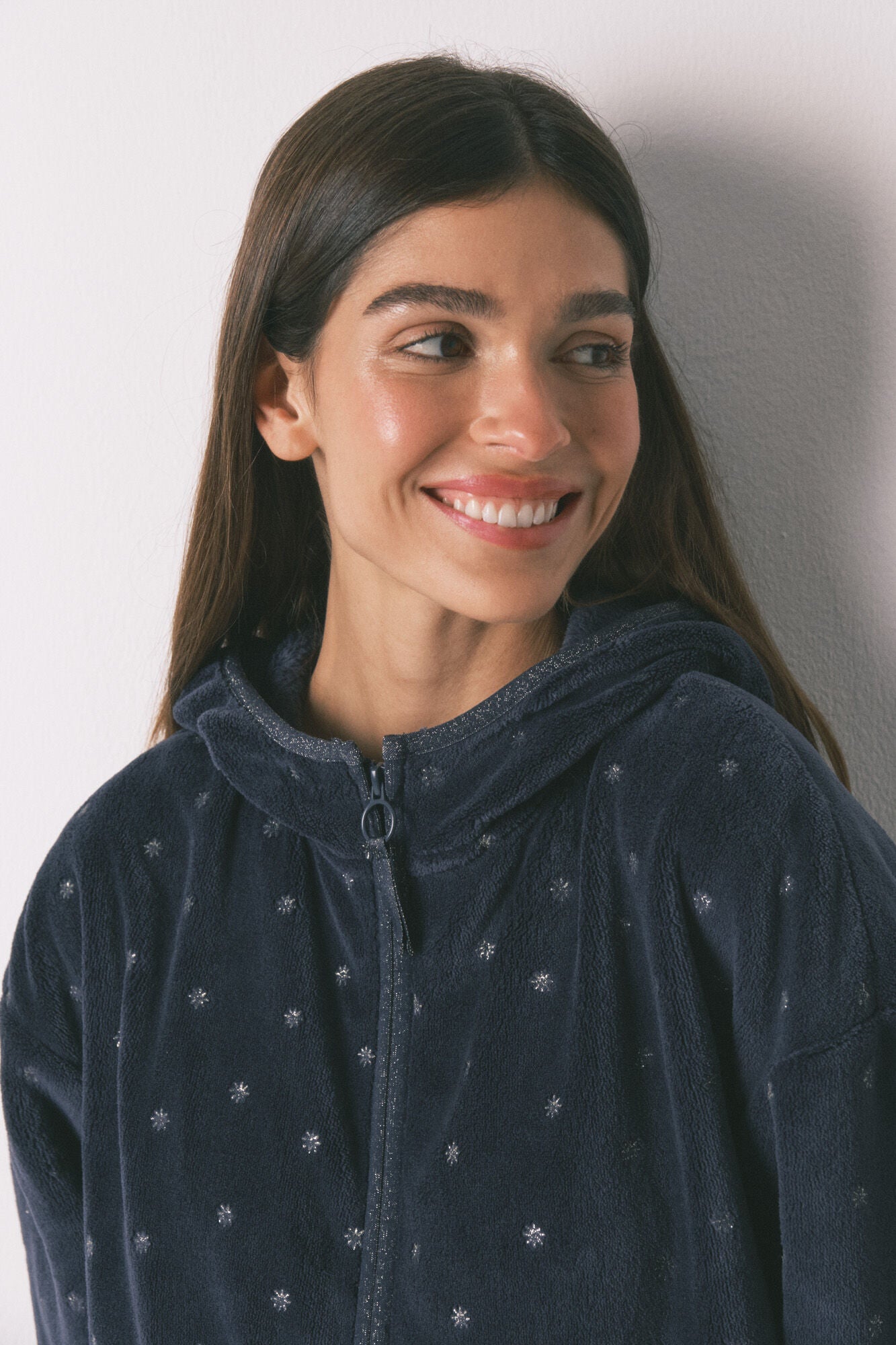 Harry Potter blue lurex fleece short robe