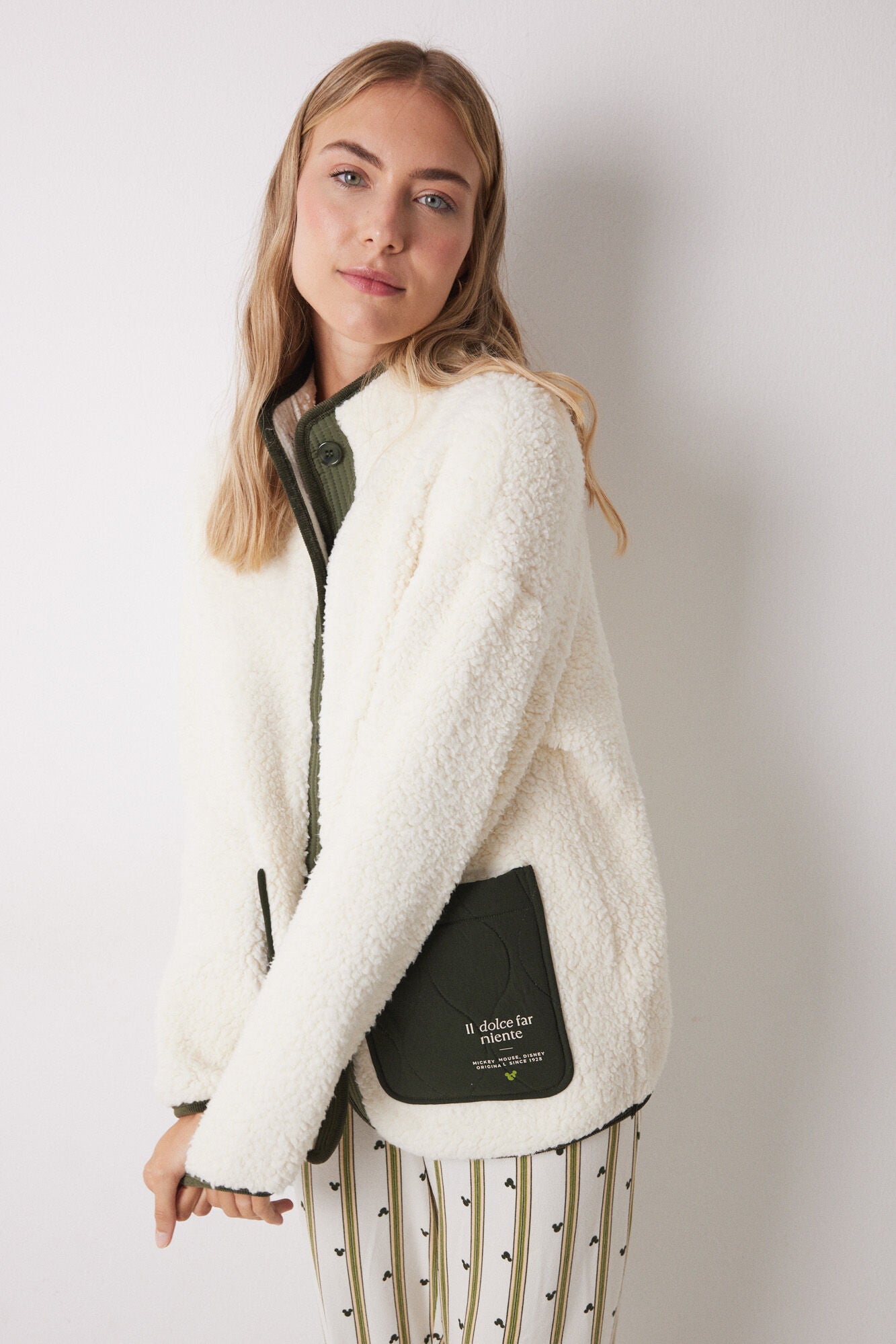 Mickey Mouse short faux shearling robe