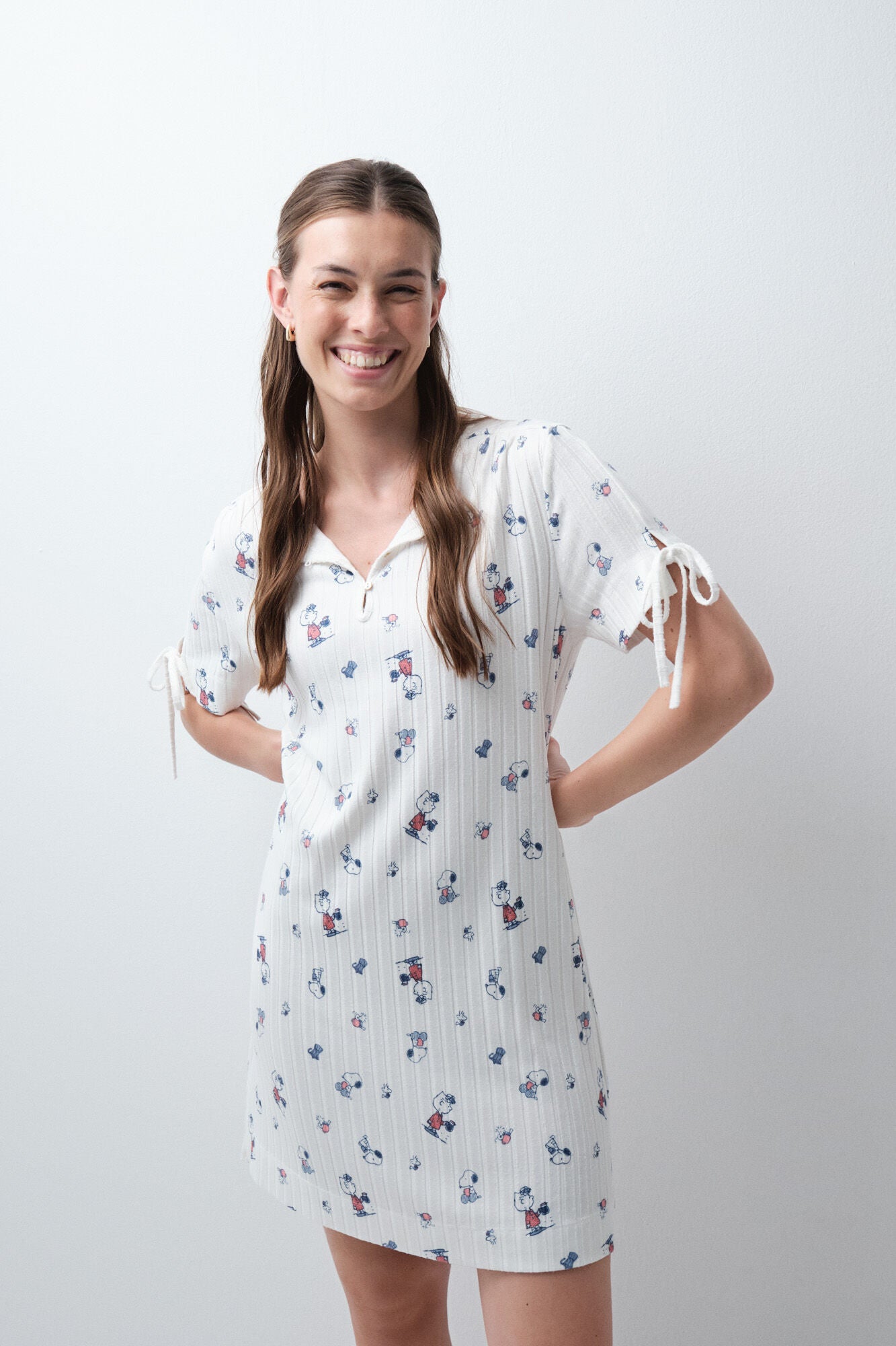 SHORT SLEEVES MEDIUM NIGHTDRESS