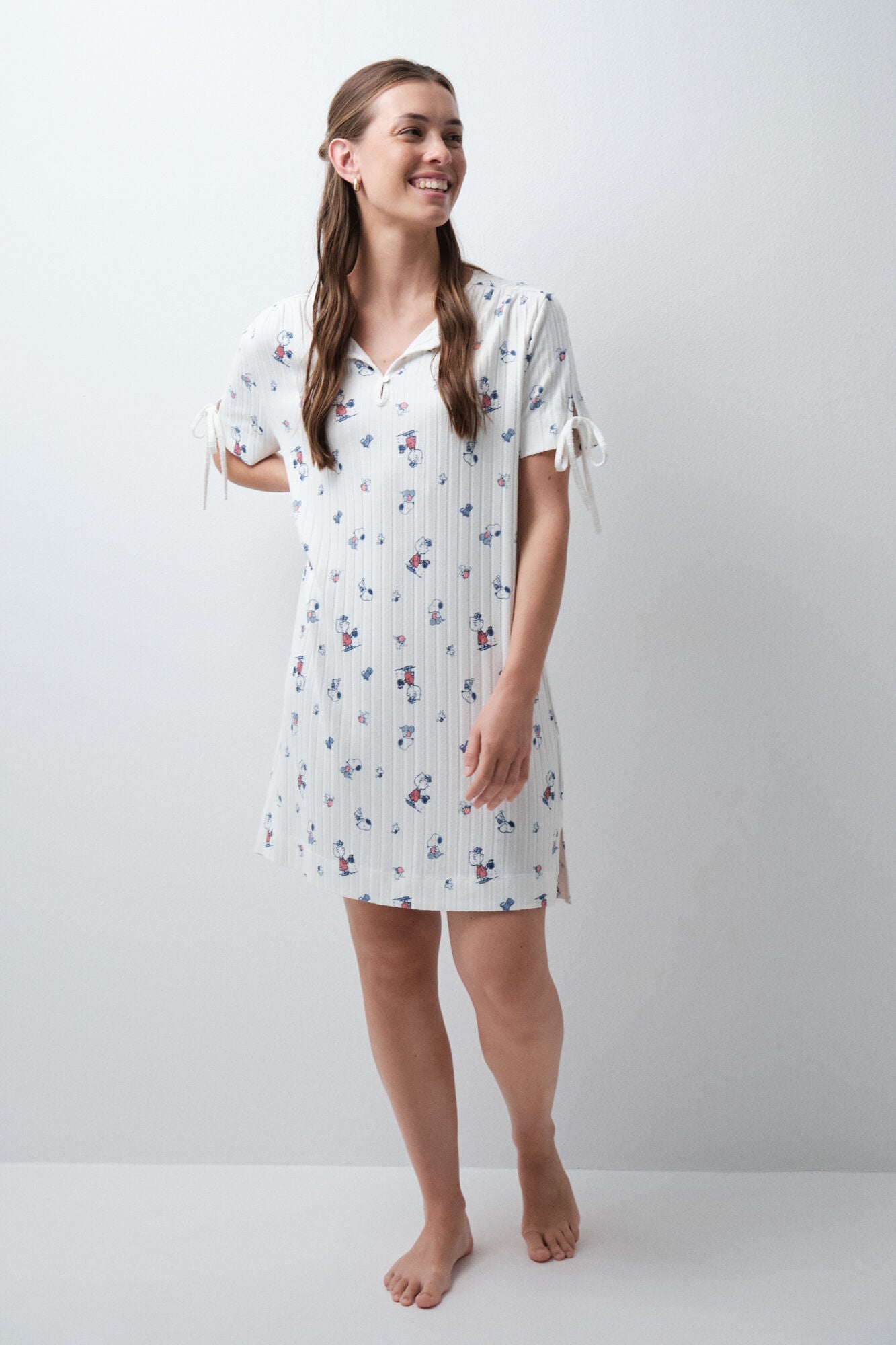 SHORT SLEEVES MEDIUM NIGHTDRESS