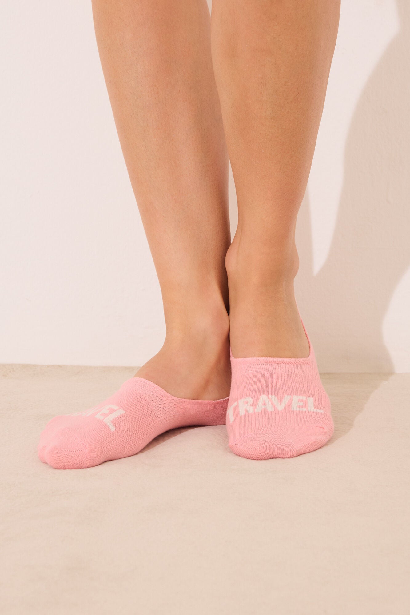 Pack of 3 no-show socks with words