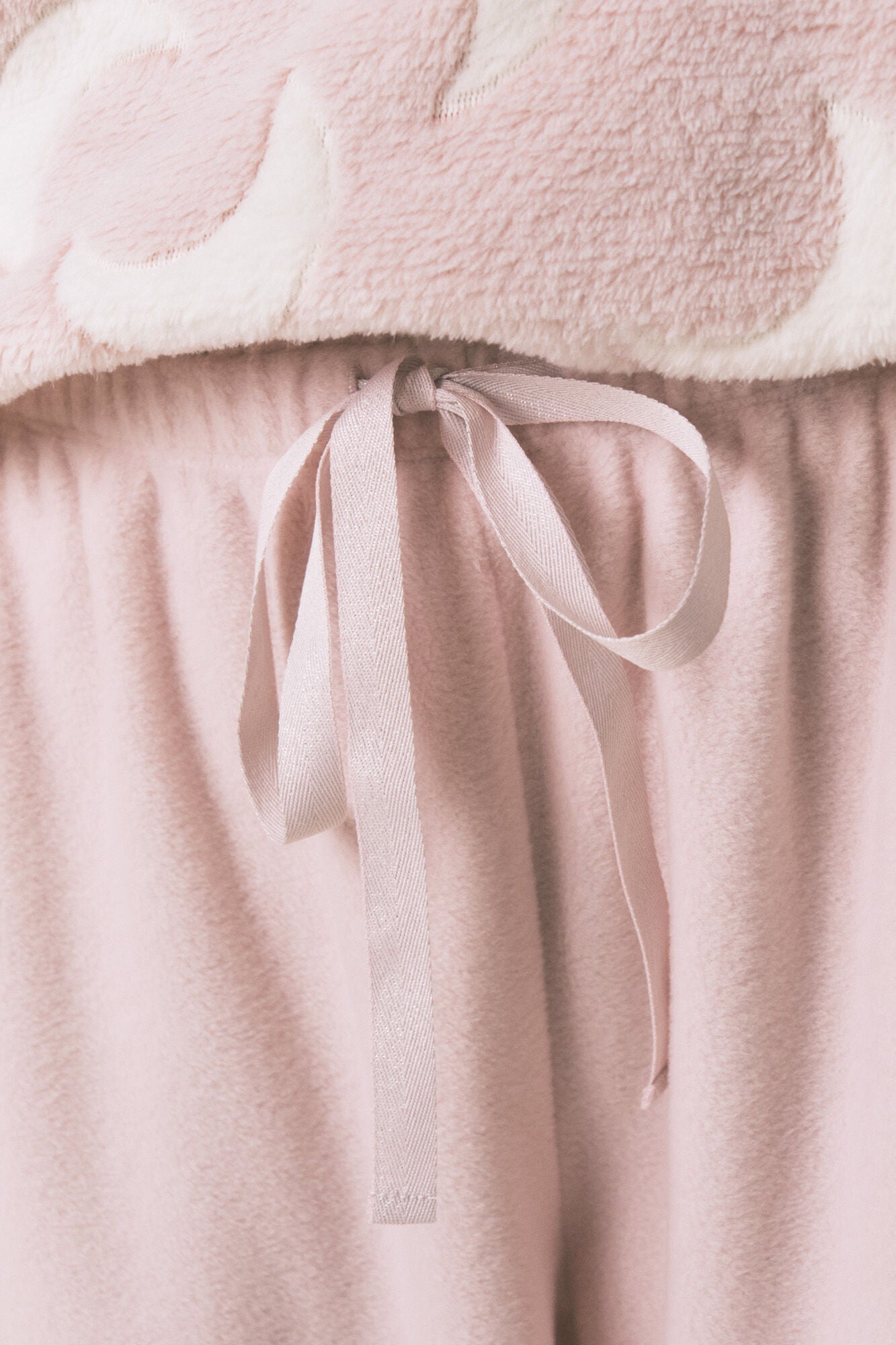 Long fleece mousse moon pajamas