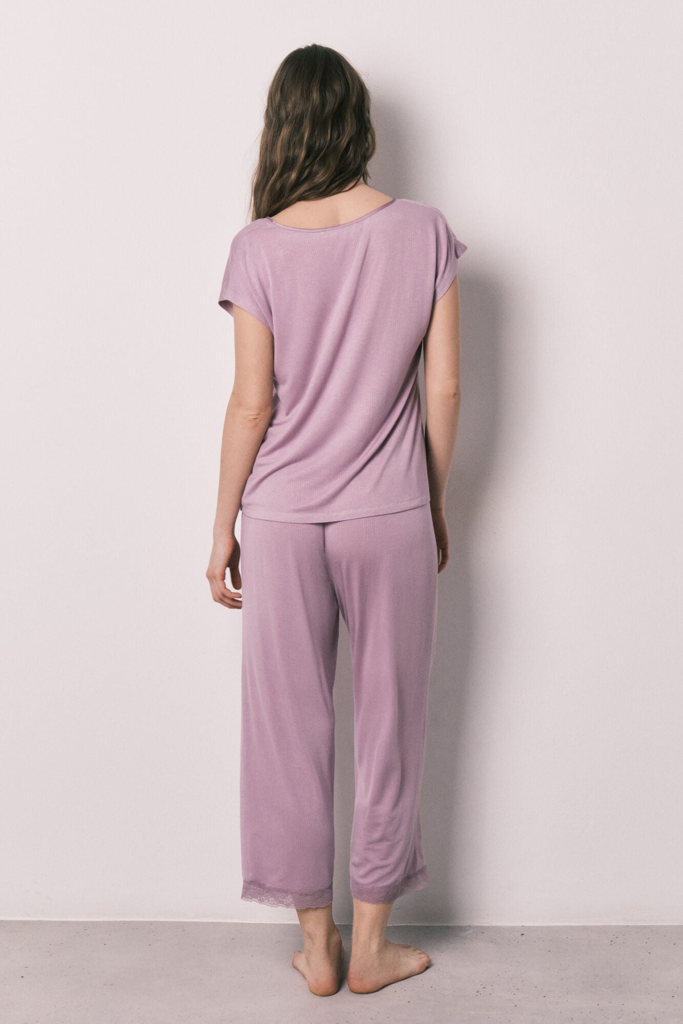 Capri viscose soft touch pink pajamas