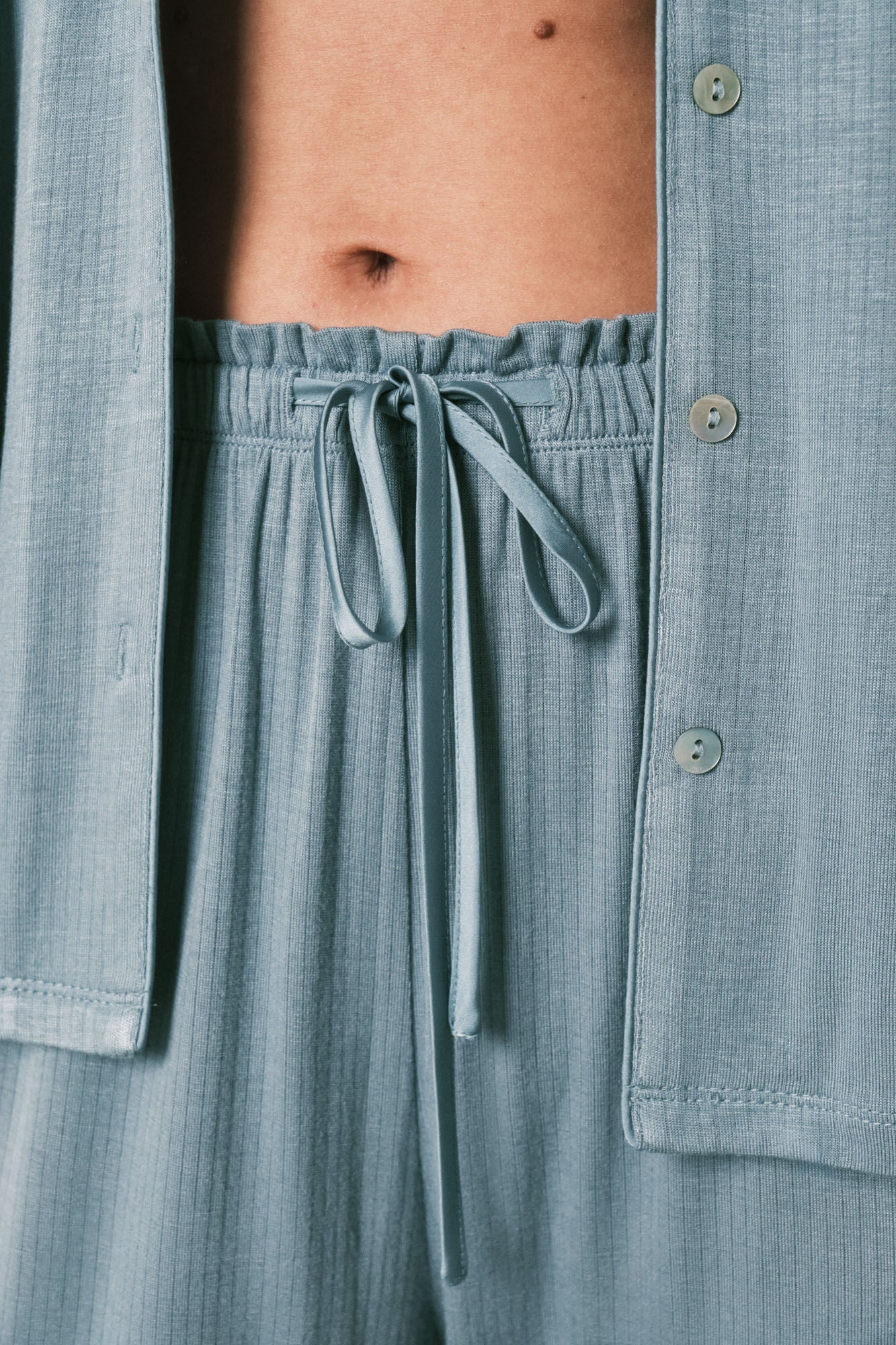 Capri Soft Touch Blue Shirt Pyjamas