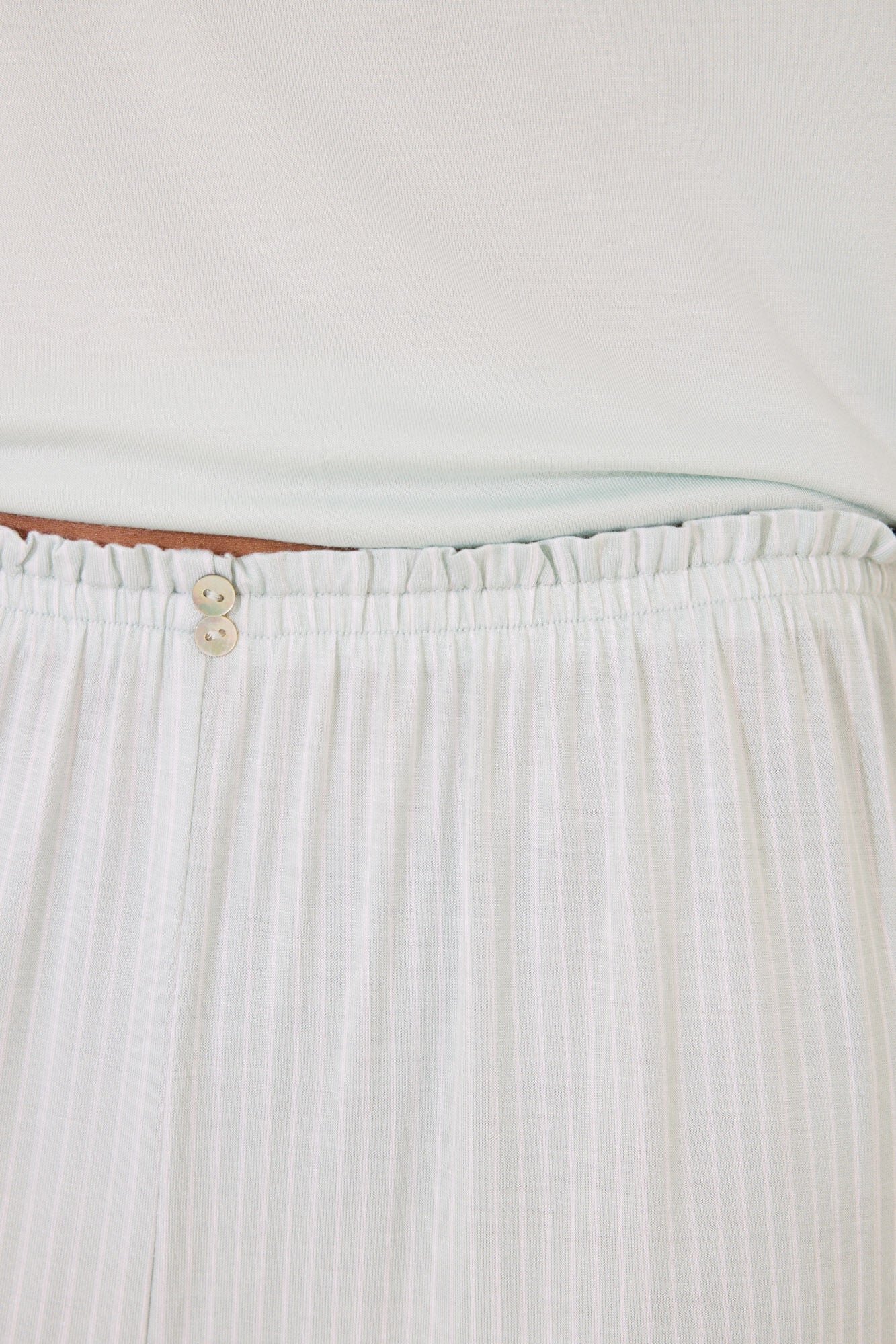 Striped striped viscose Capri pyjamas