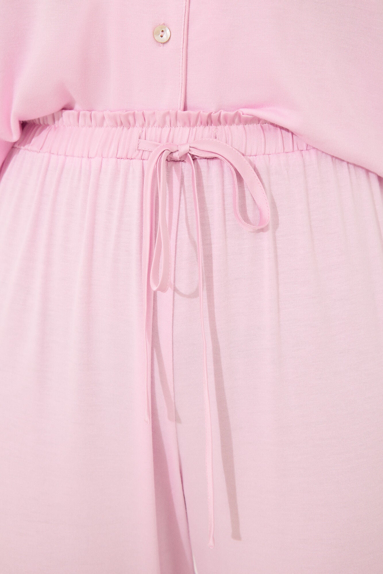 Pink viscose Capri classic pyjamas