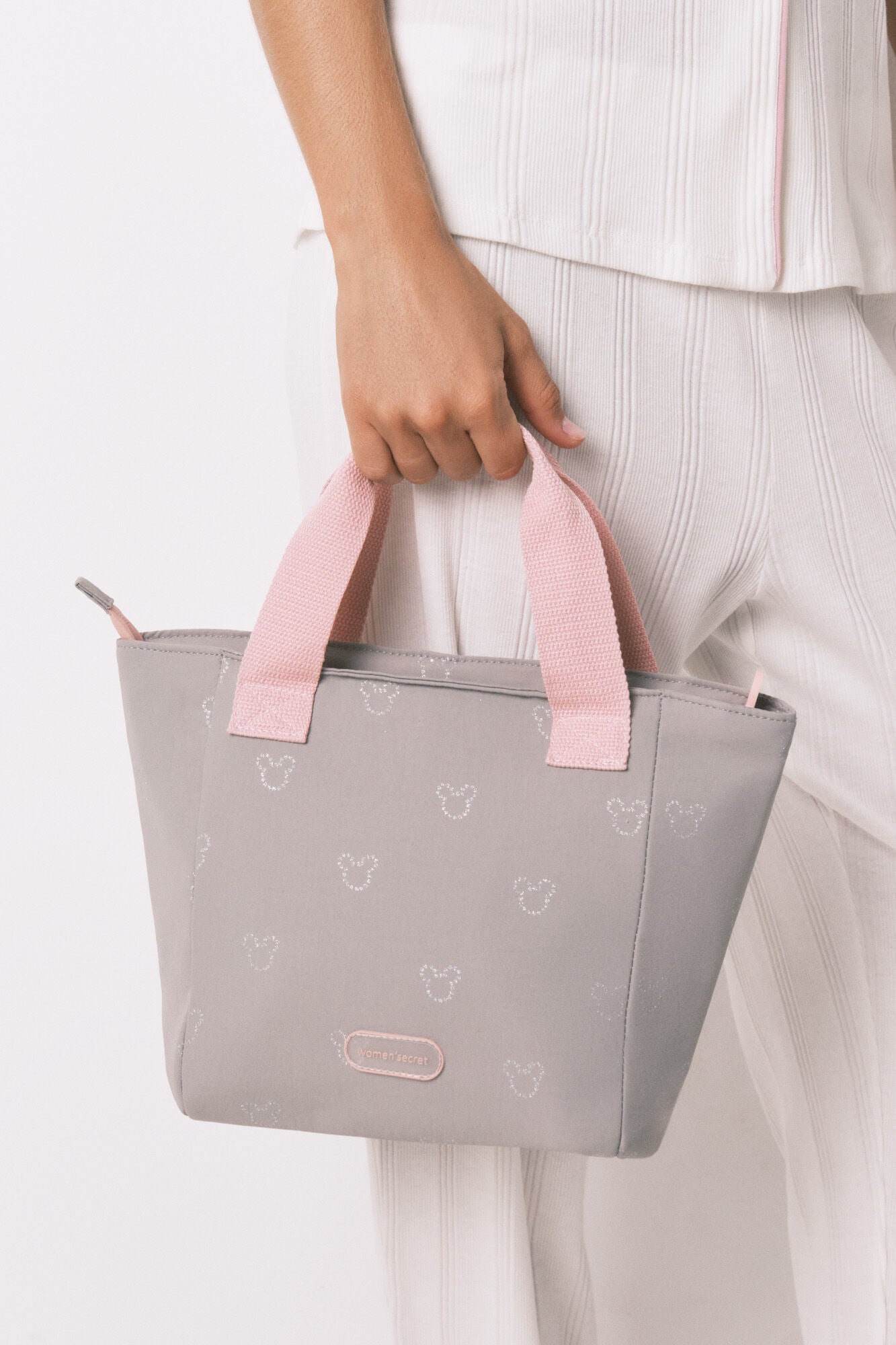 Mickey Mouse Grey Insulated Food Bag