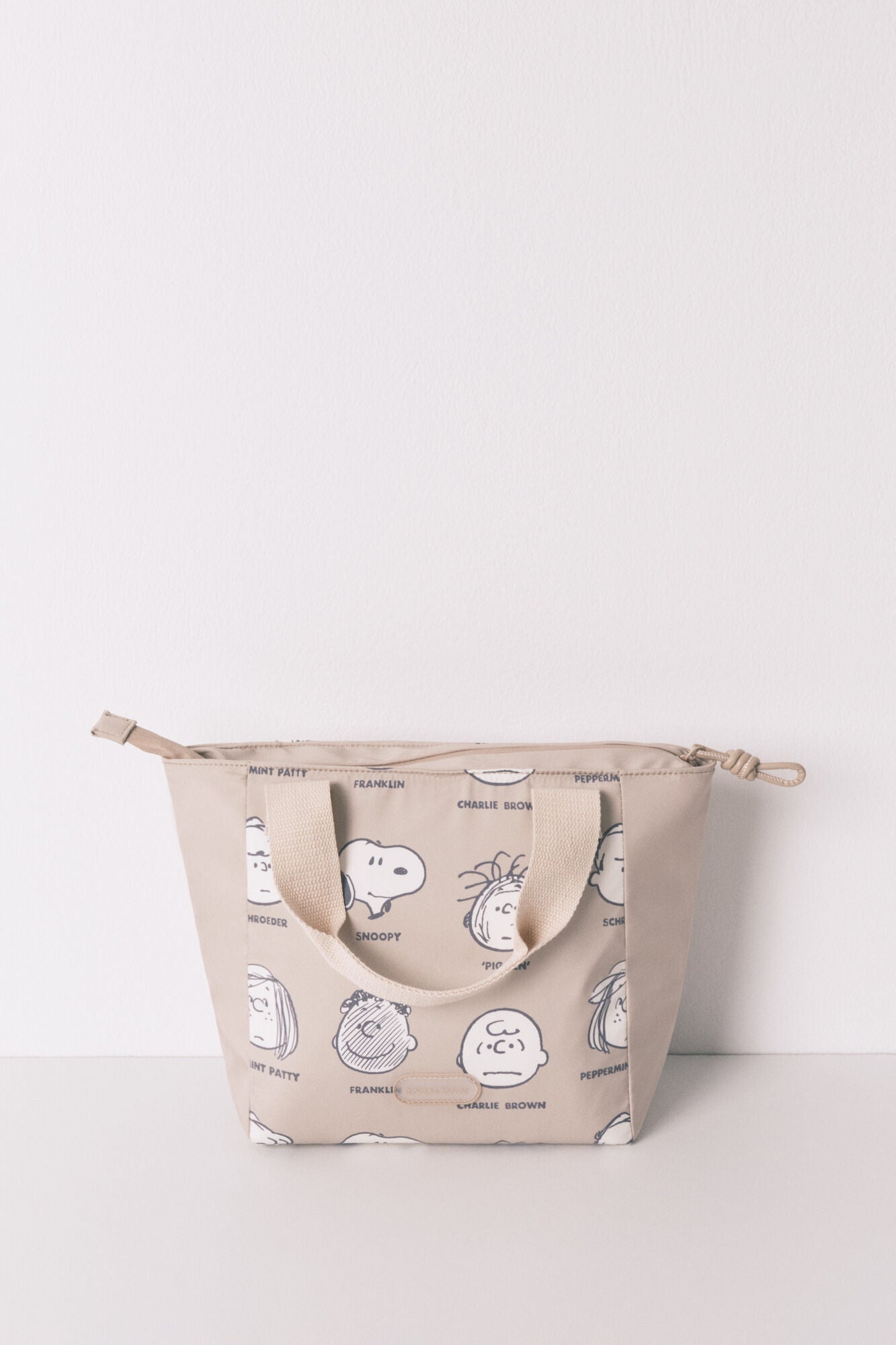 Snoopy beige thermal food bag