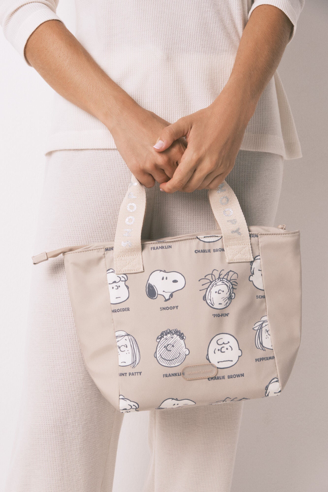 Snoopy beige thermal food bag
