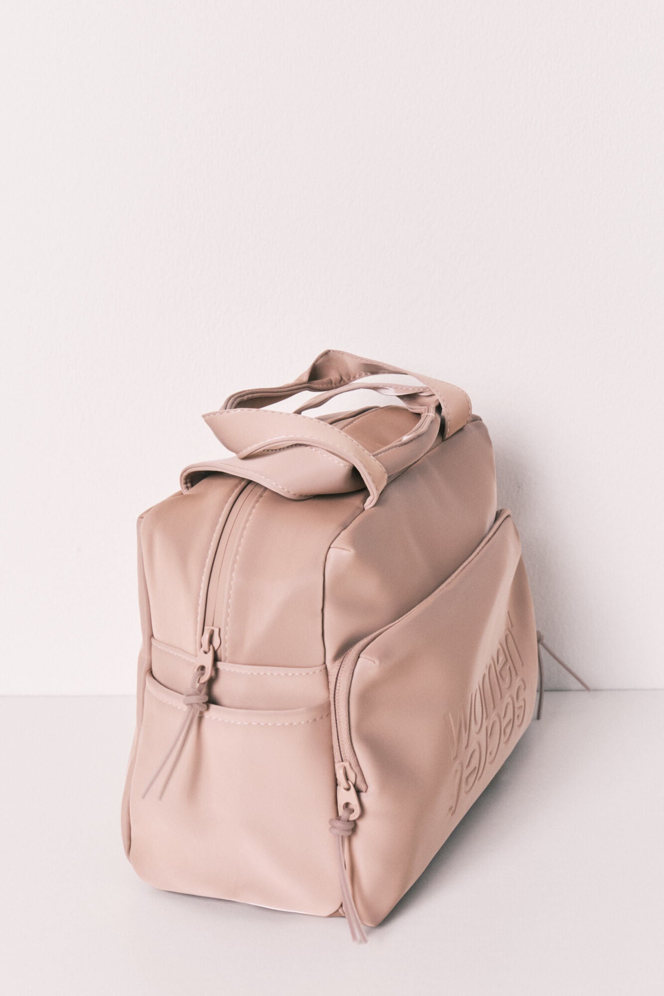 Brown large travel vanity case