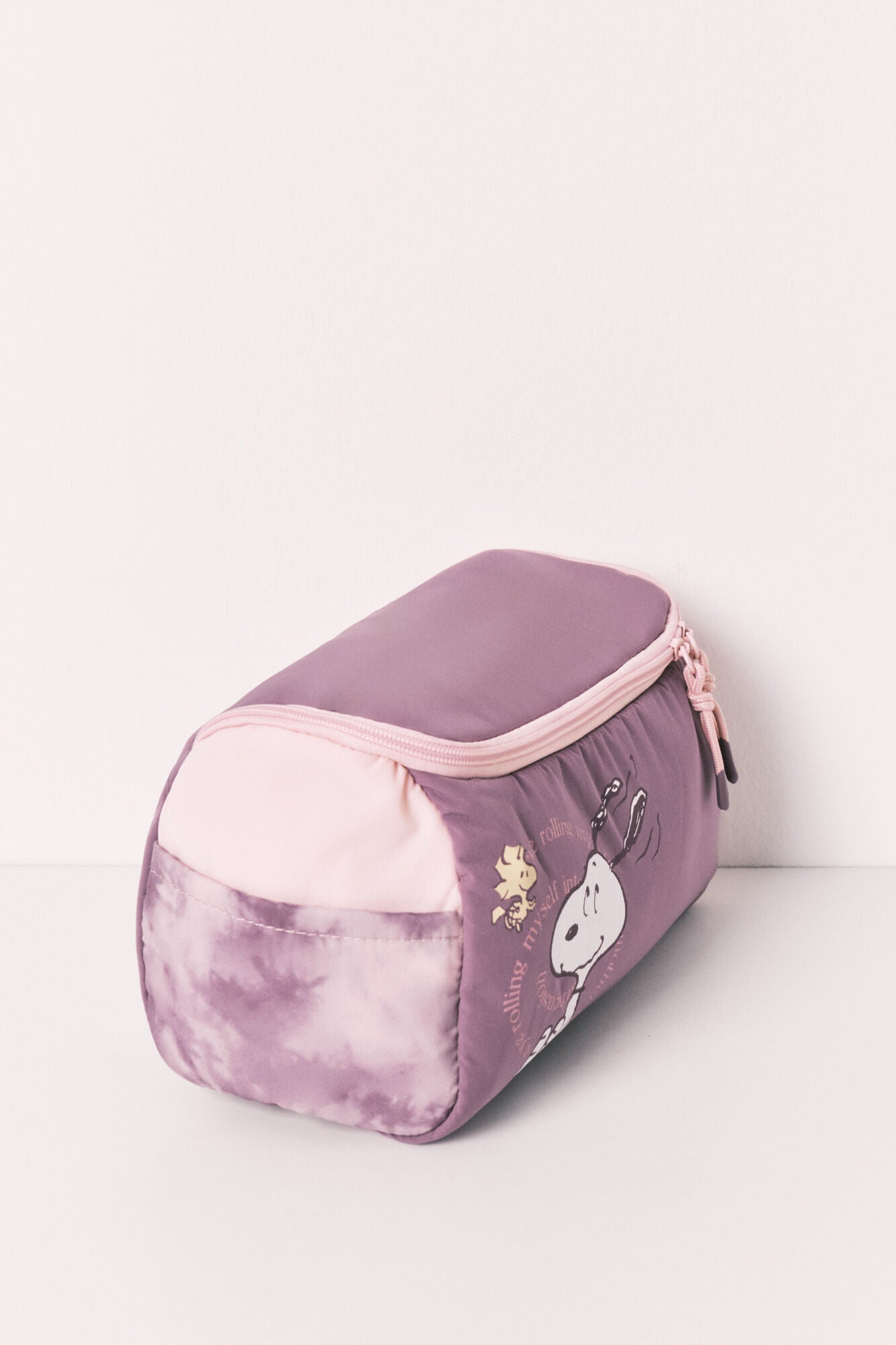 Purple large vanity case Snoopy