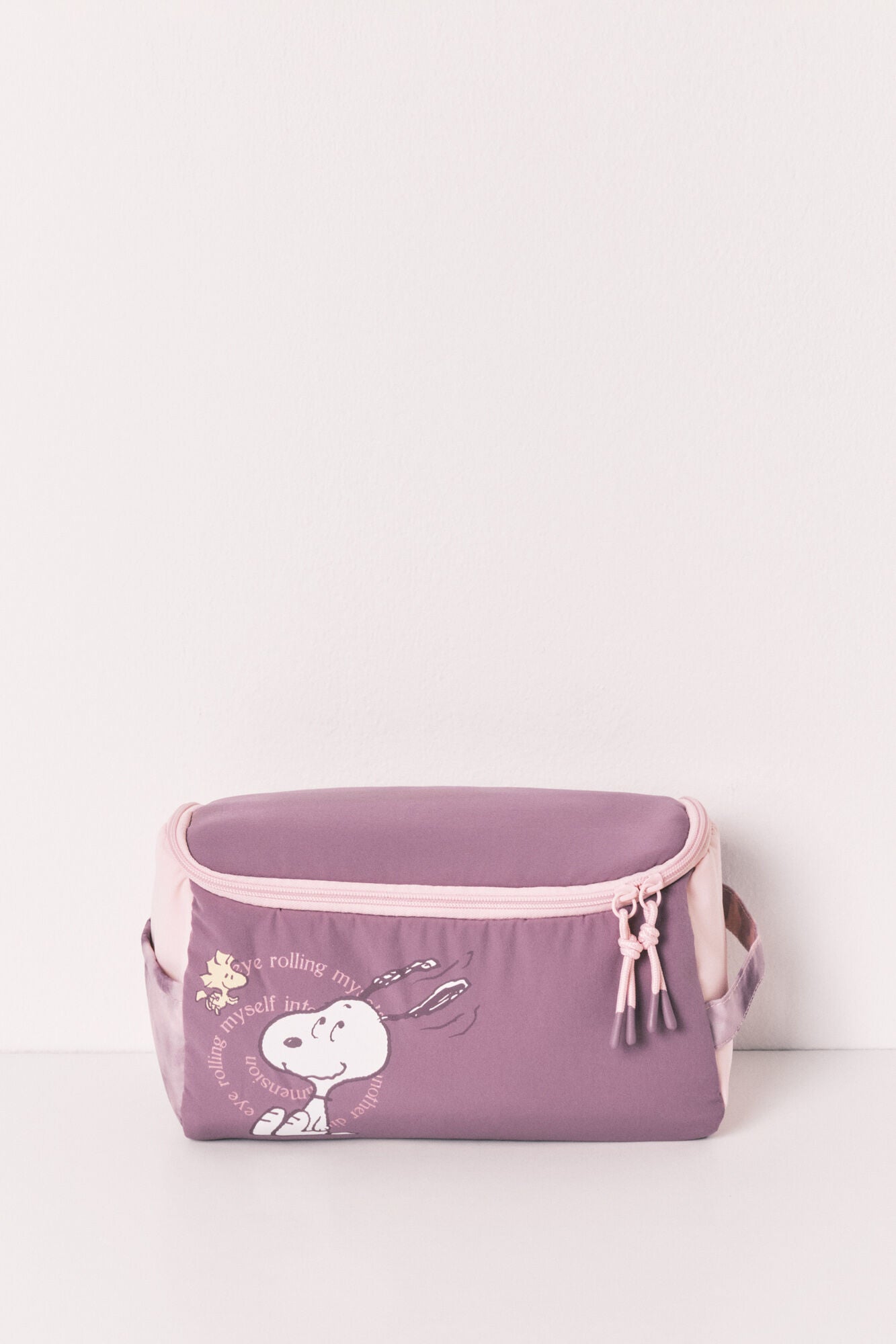 Purple large vanity case Snoopy