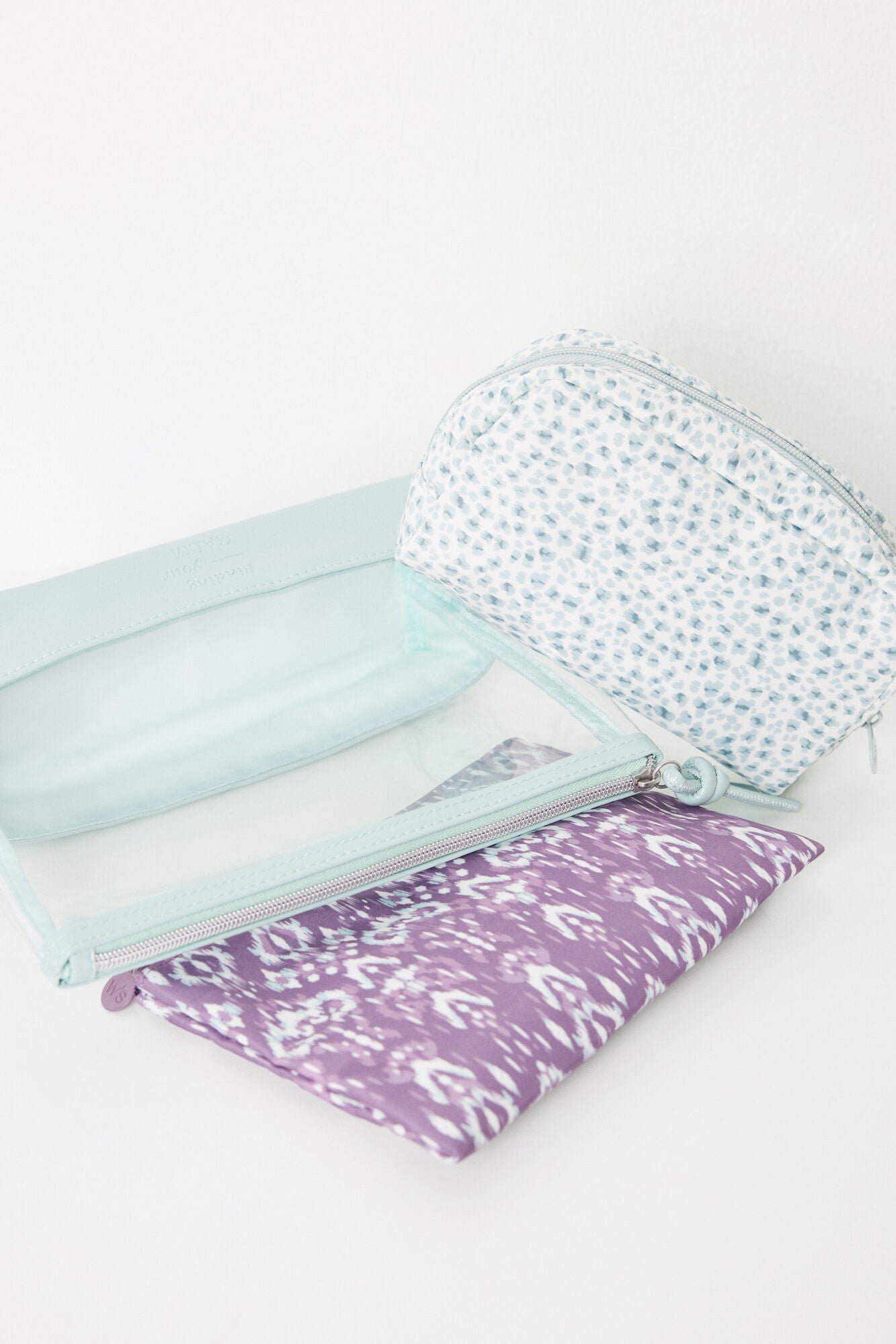 3-pack printed vanity cases