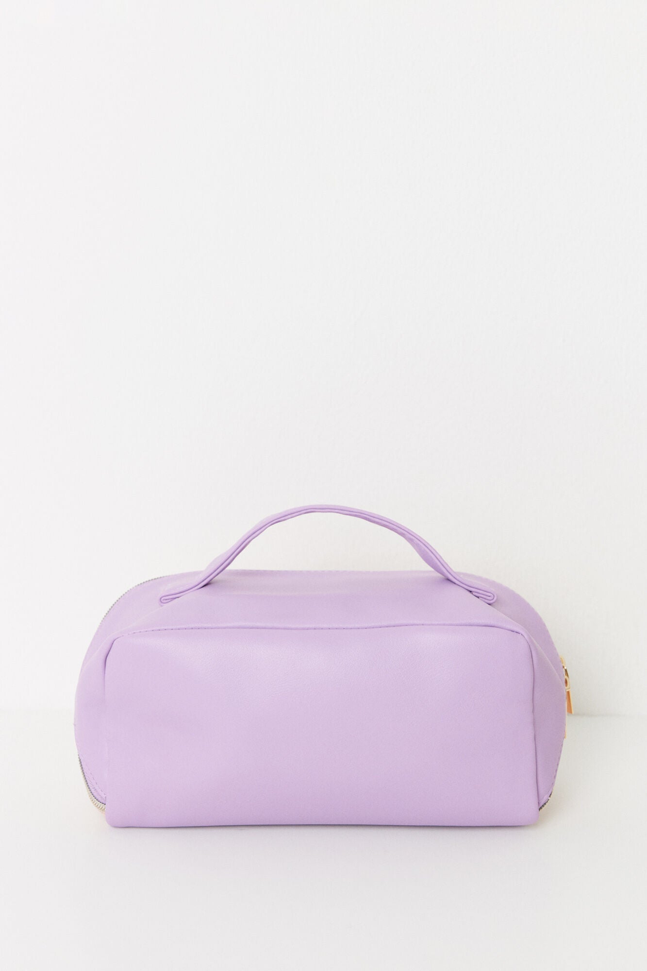 Large faux leather toiletry bag