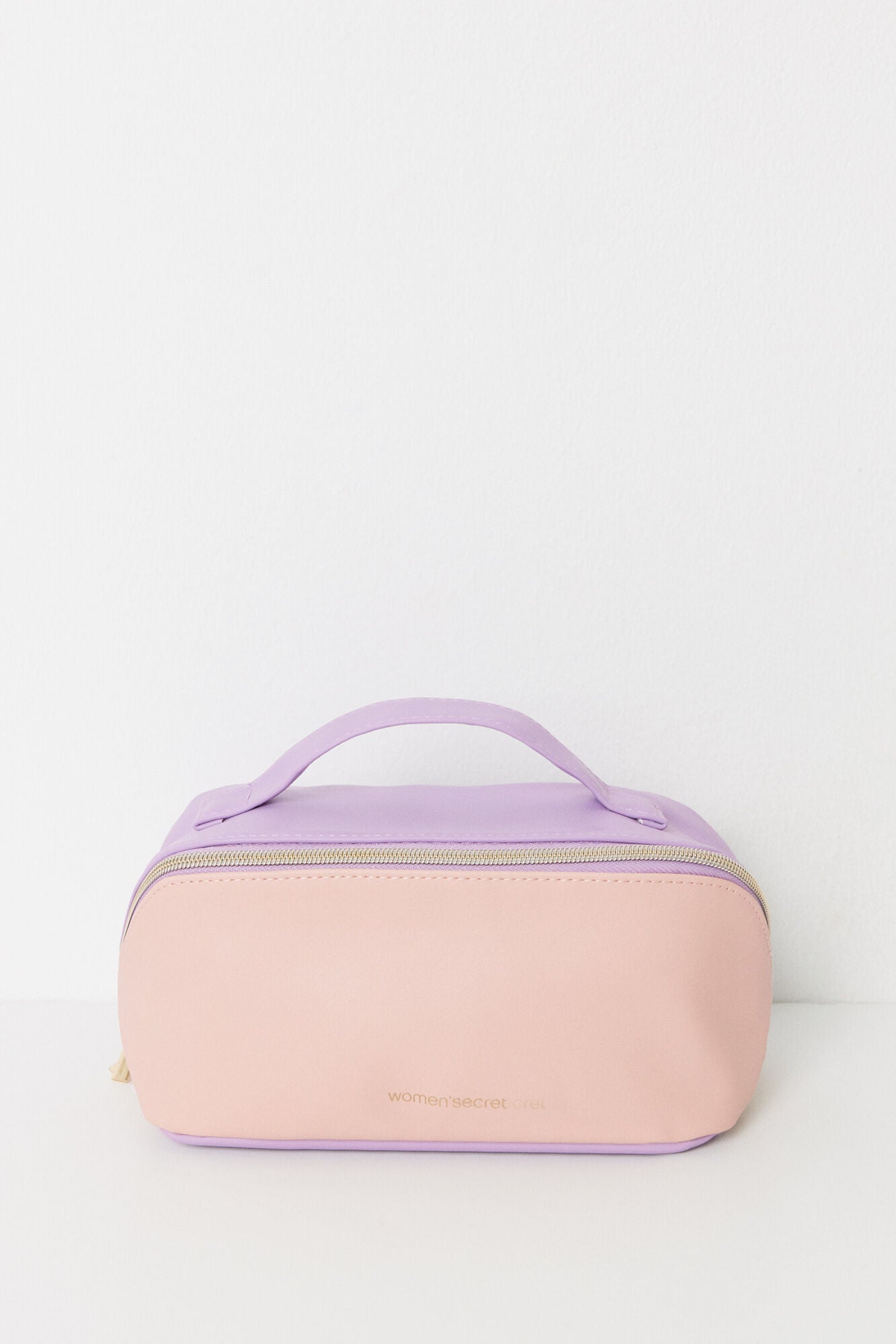 Large faux leather toiletry bag