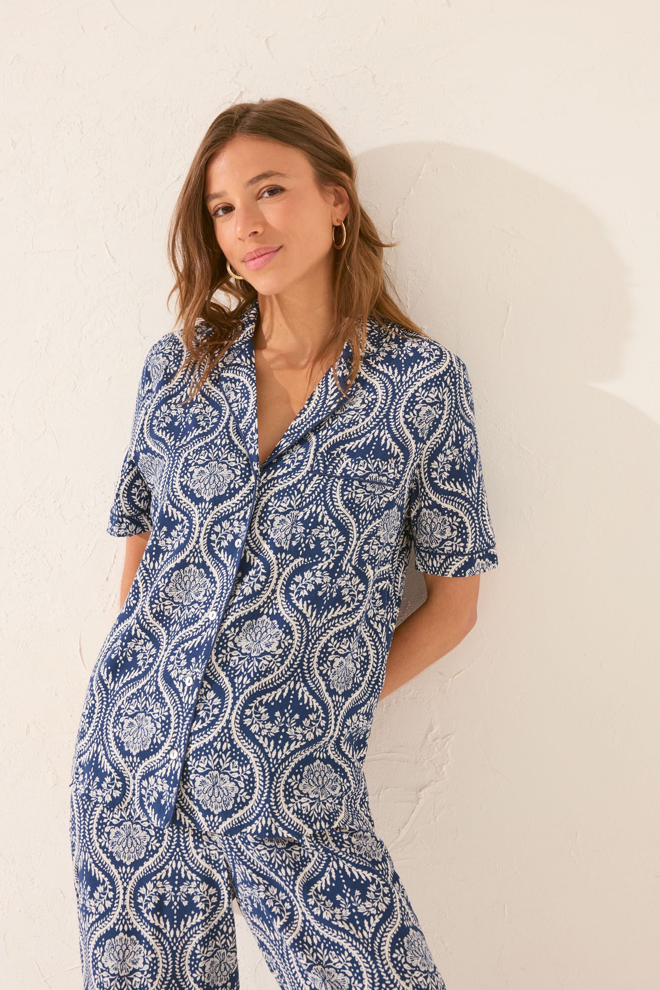 Capri allover print classic pyjamas